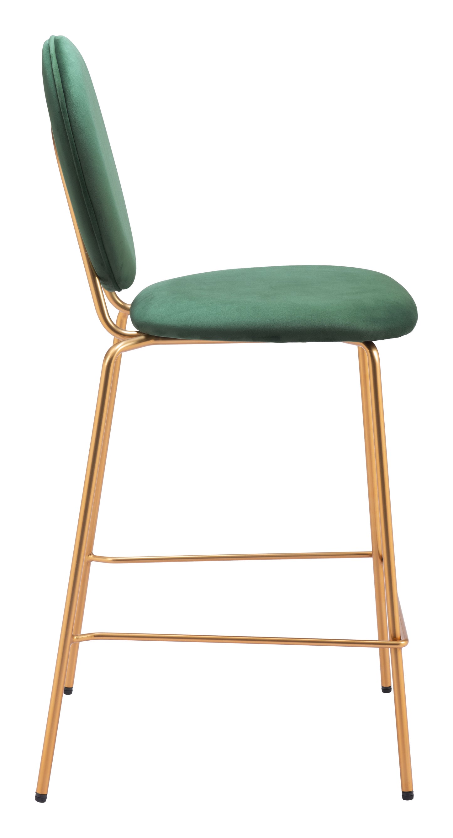 Odessa Counter Stool (Set of 2) Green & Gold style shot 2