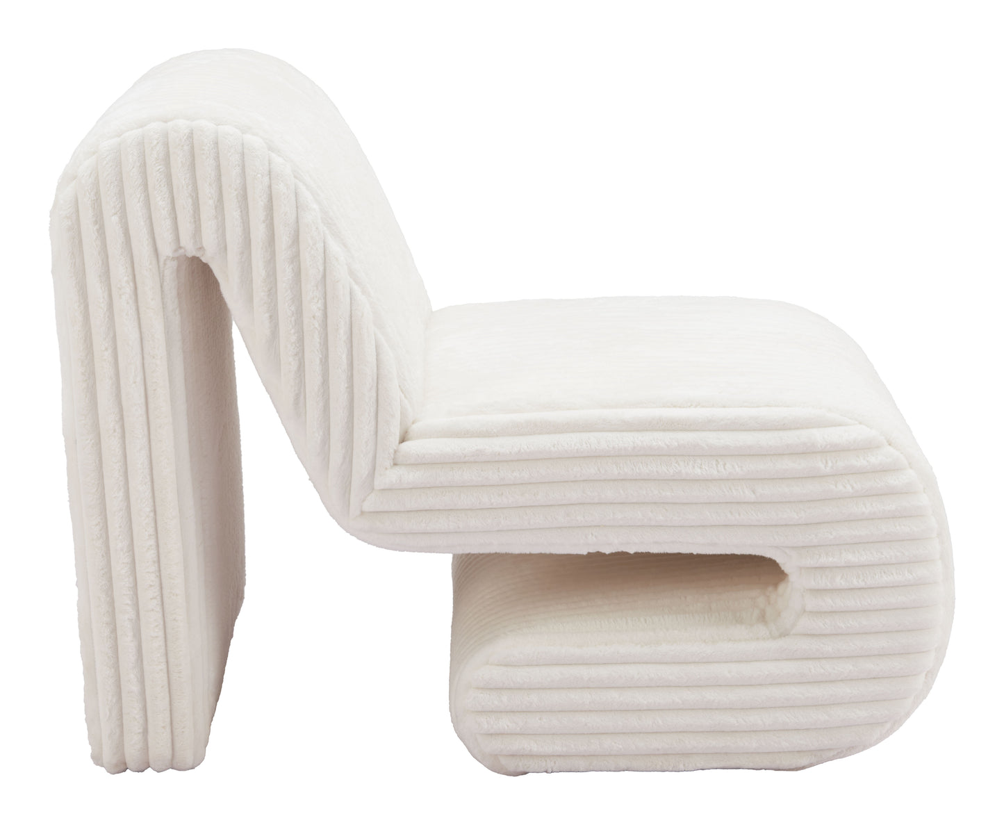 Opam Accent Chair White style shot 2