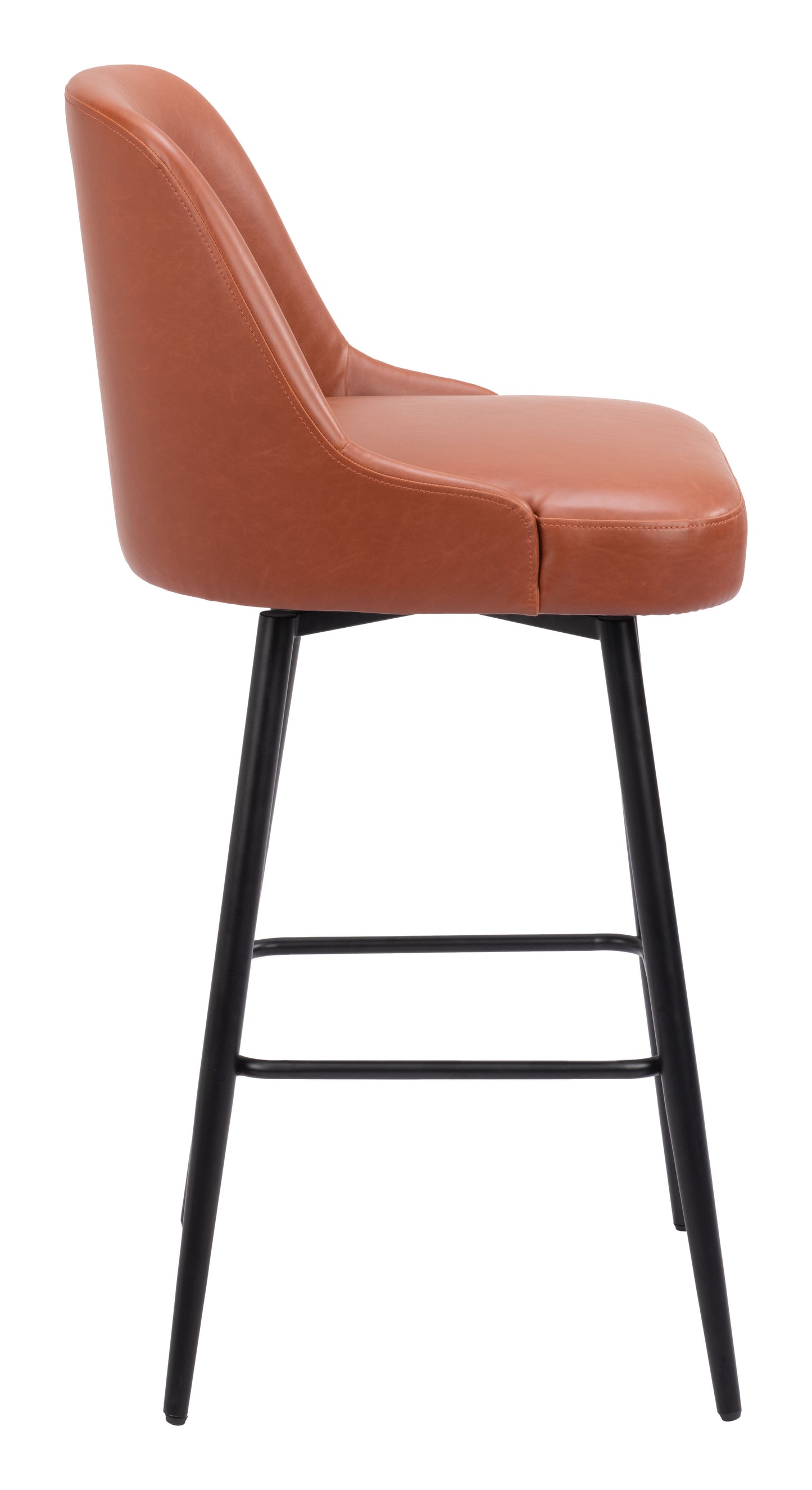 Keppel Swivel Barstool Brown style shot 2