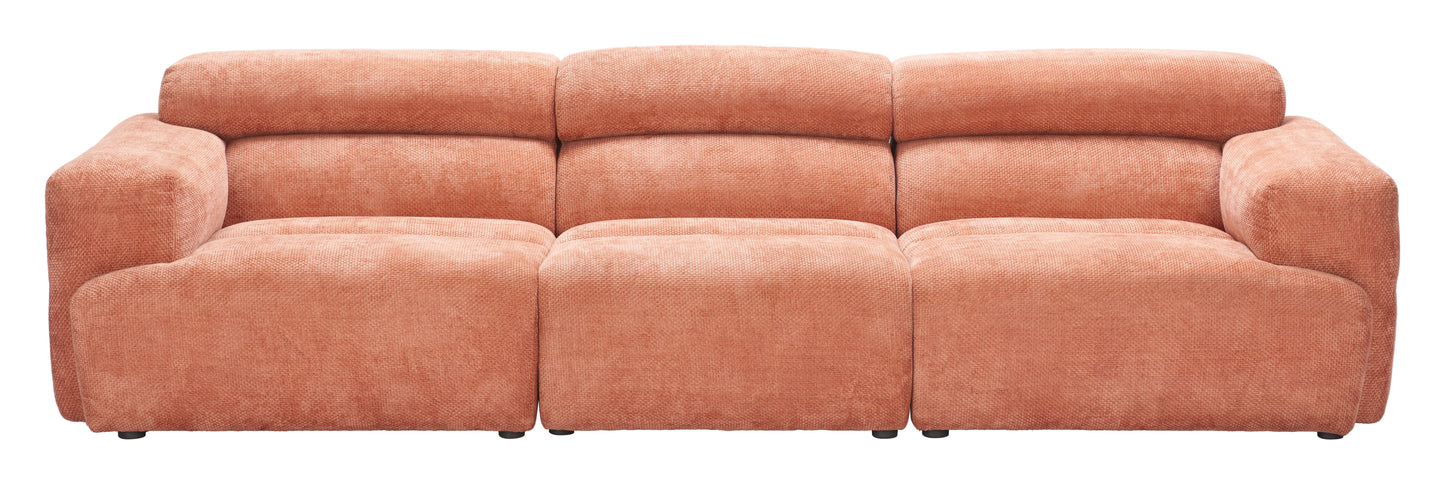 Alis Modular Sectional Orange style shot 2