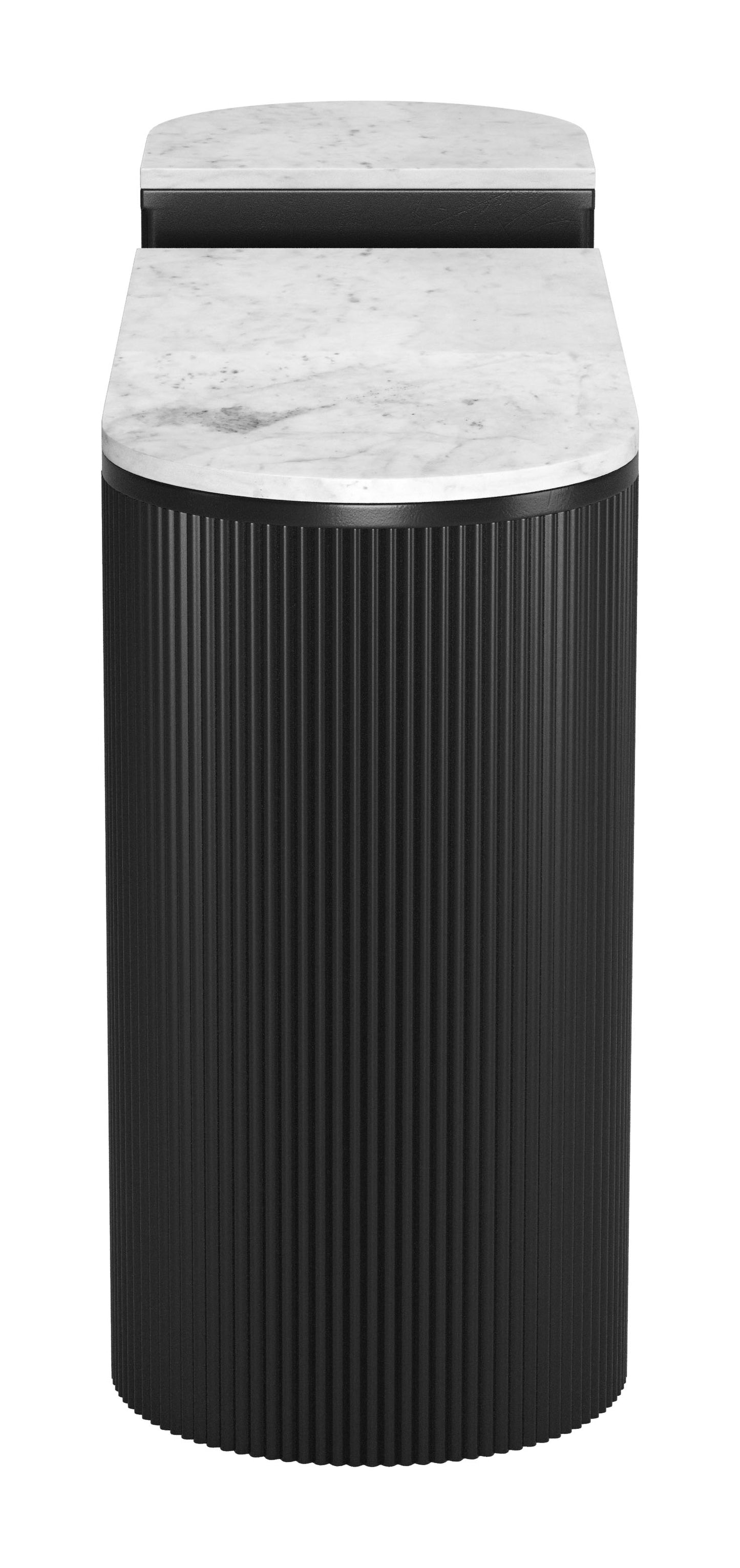 Ormara Console Table Set (2-Piece) White & Black style shot 2