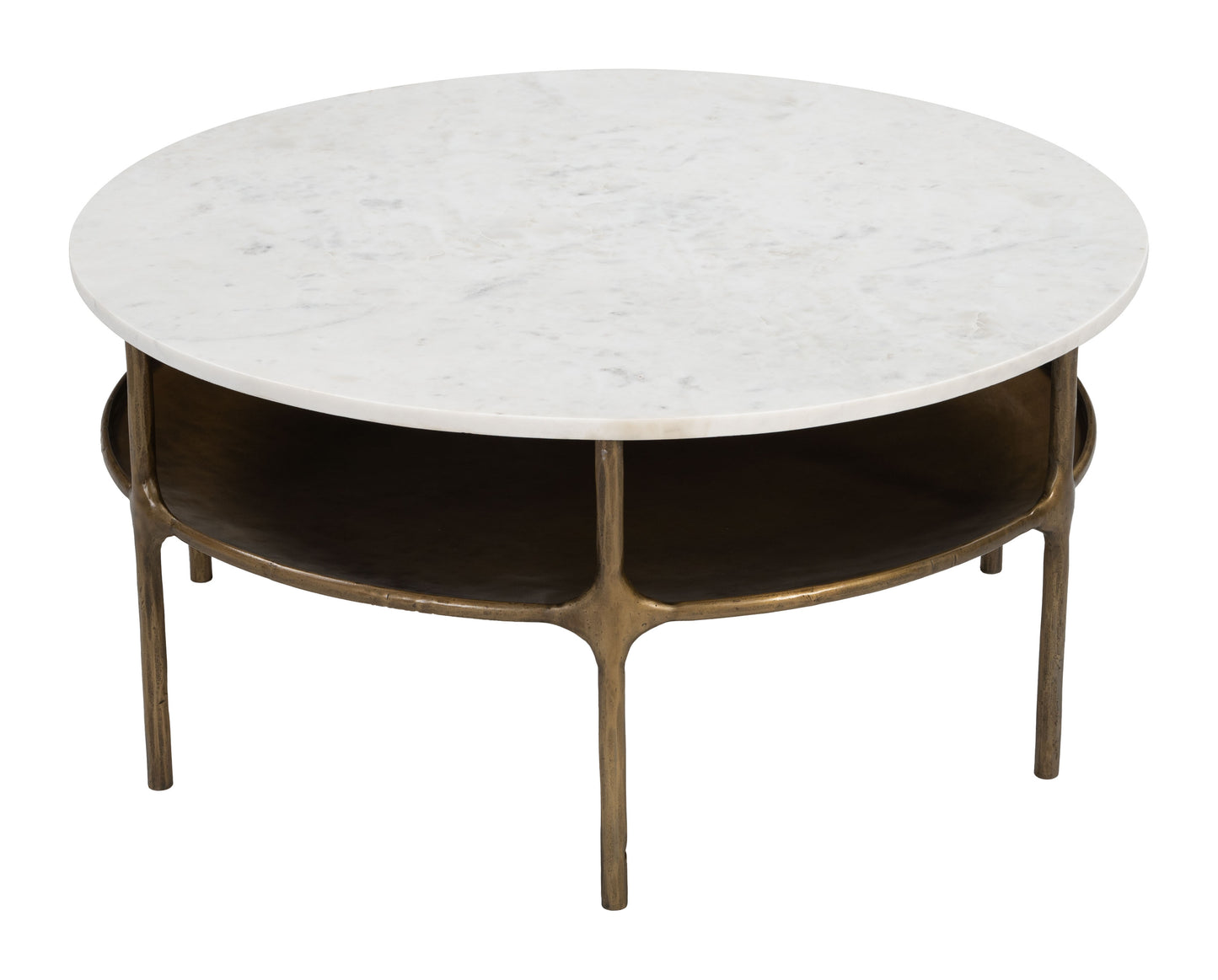 Bild Coffee Table White & Brass style shot 2