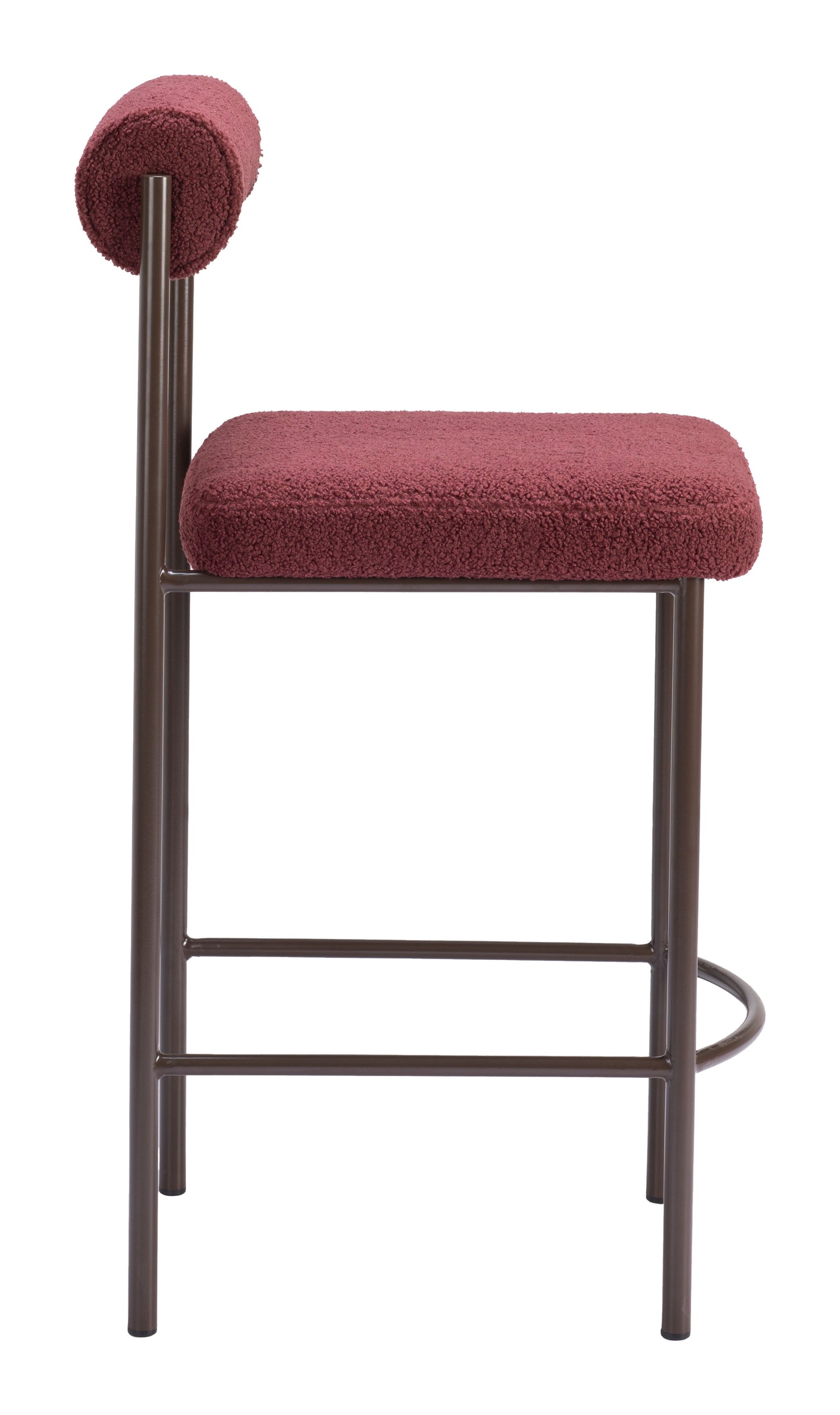 Livorno Counter Stool (Set of 2) Red & Bronze style shot 2