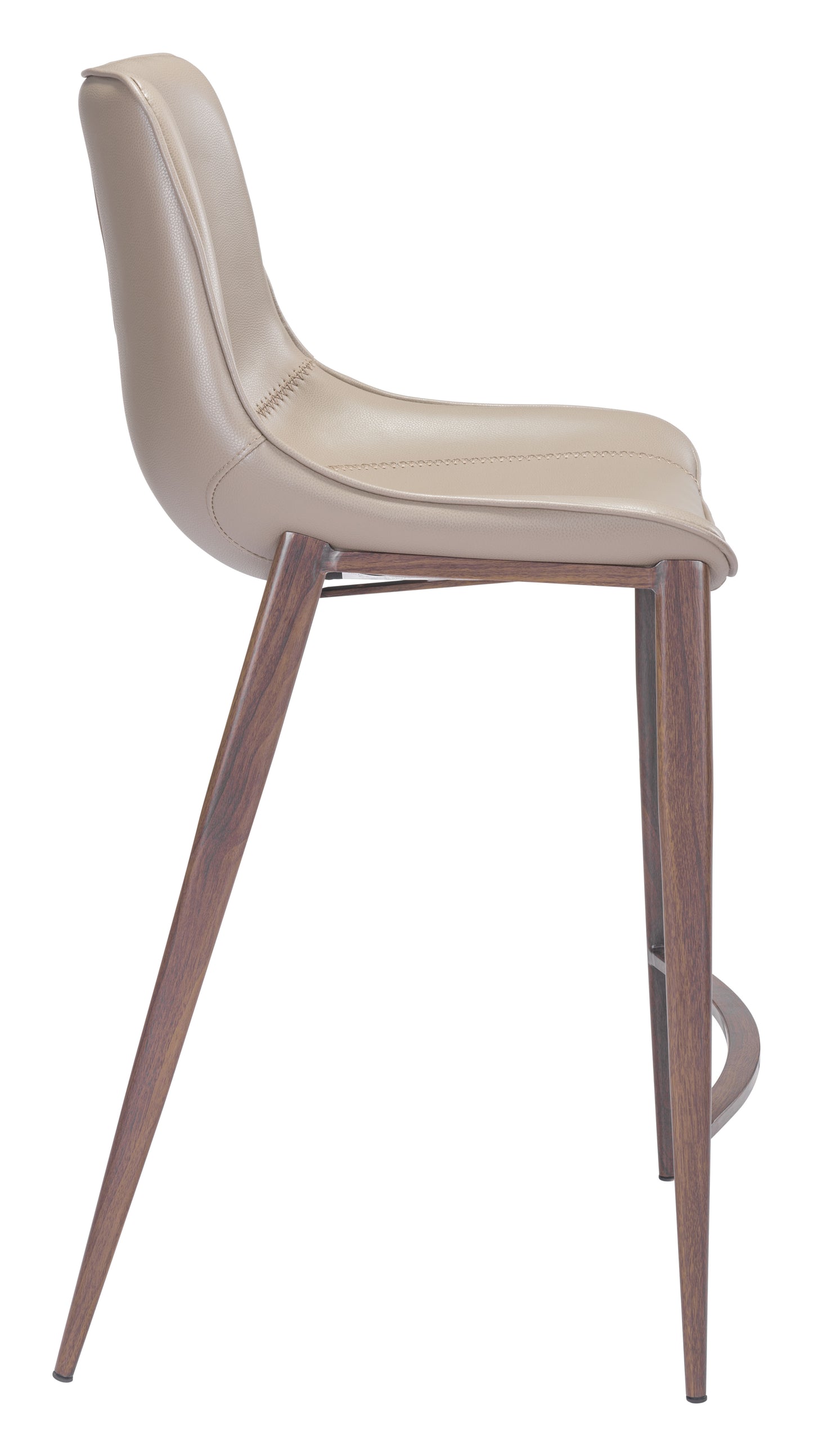 Magnus Counter Stool (Set of 2) Brown & Walnut style shot 2