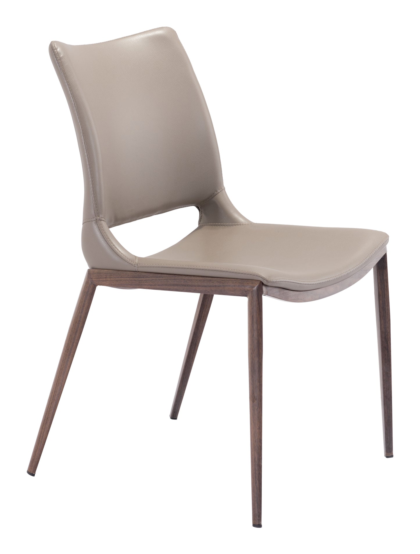 Ace Dining Chair (Set of 2) Brown & Walnut style shot 2