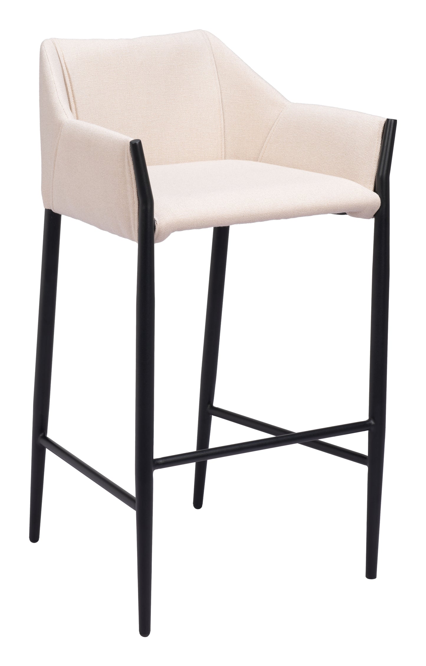 Andover Barstool Beige style shot 2