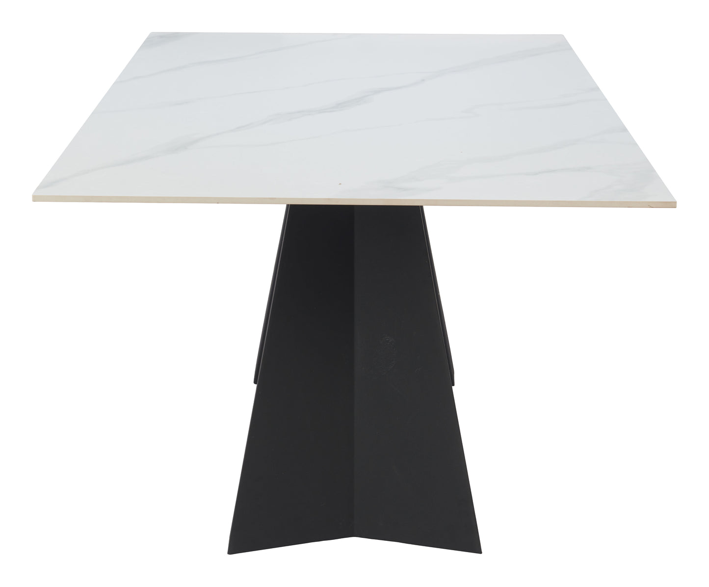 Inky Dining Table White style shot 2