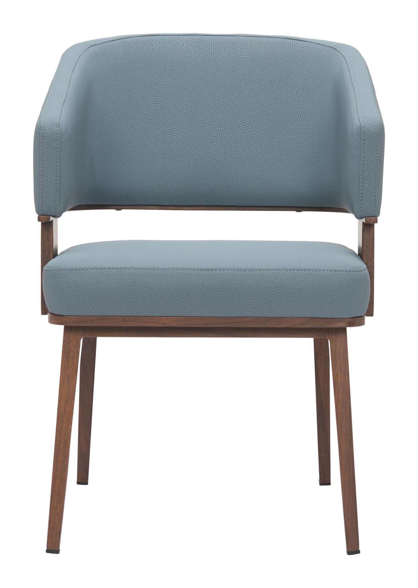 Poise Dining Chair Azure Gray & Walnut style shot 2