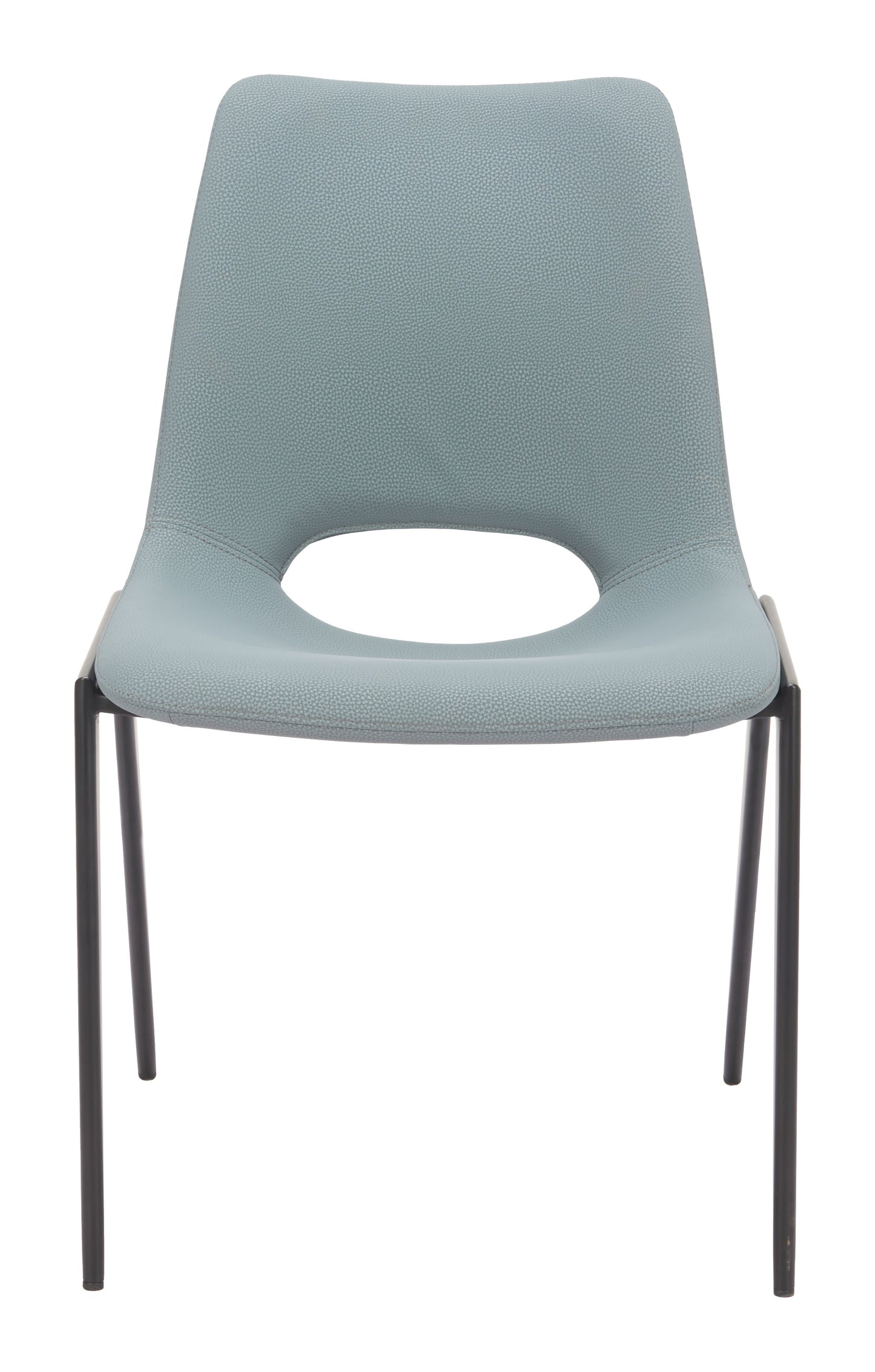 Desi Armless Dining Chair (Set of 2) Azure Gray style shot 2