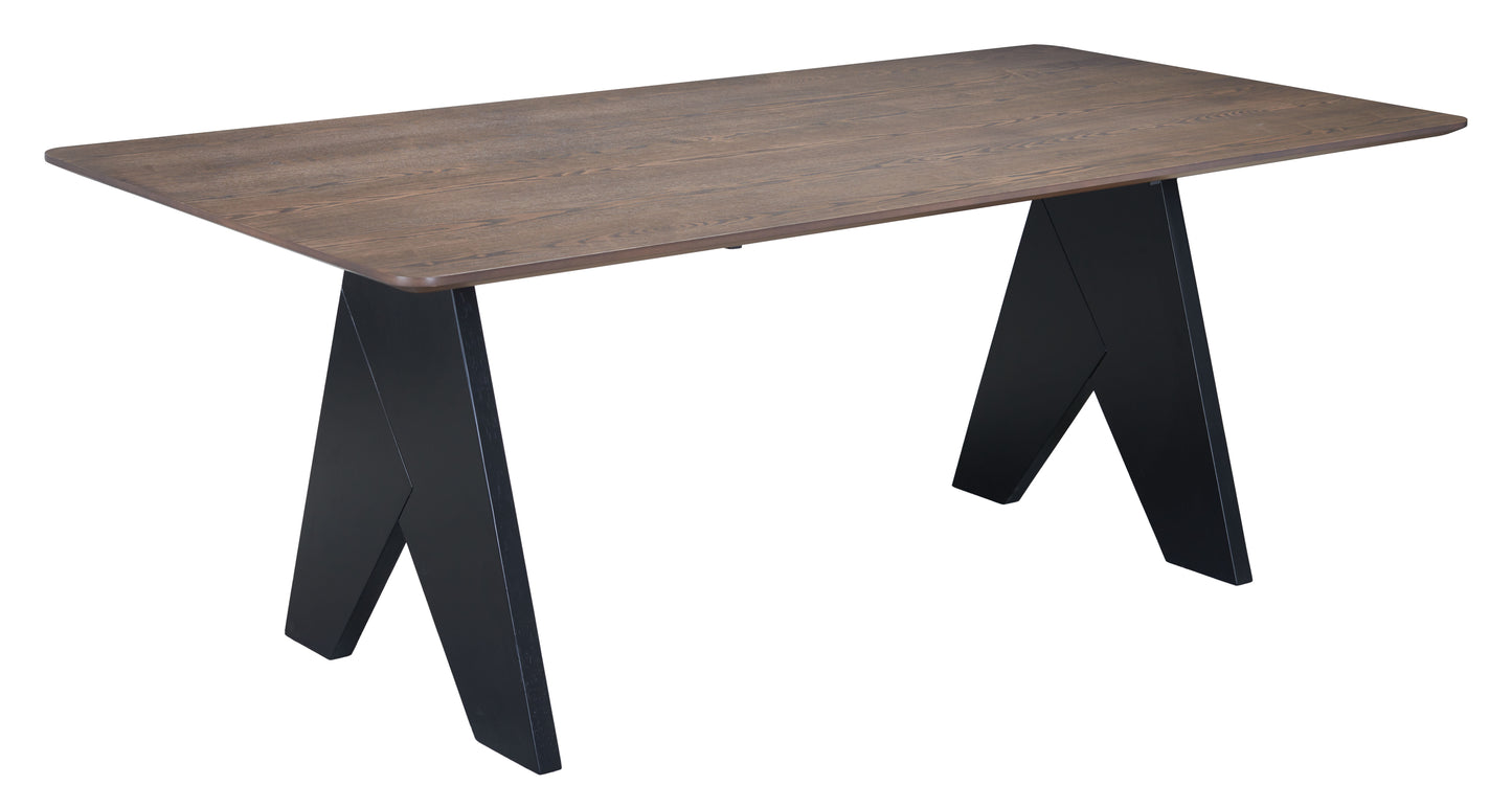 Lisse Rectangular Dining Table Espresso style shot 2