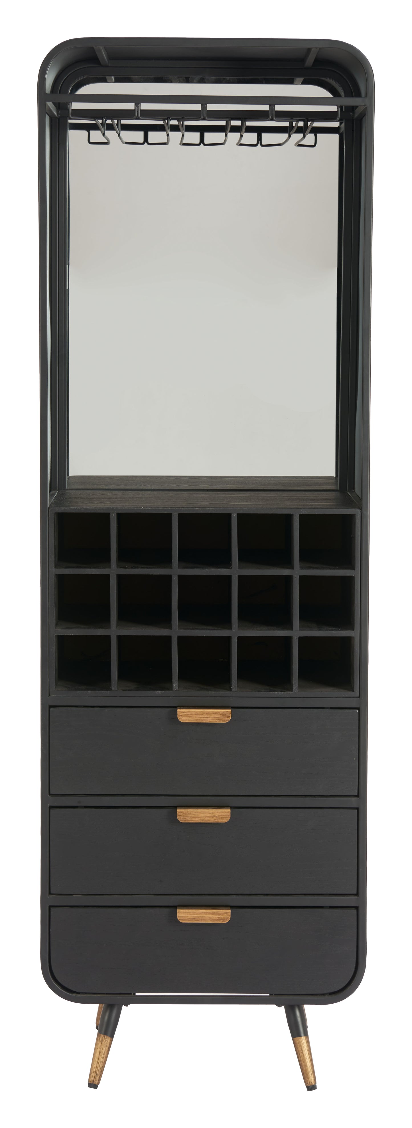 Magara Bar Cabinet Black style shot 2