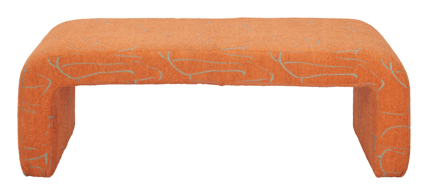 Nendo Bench Abstract Orange style shot 2