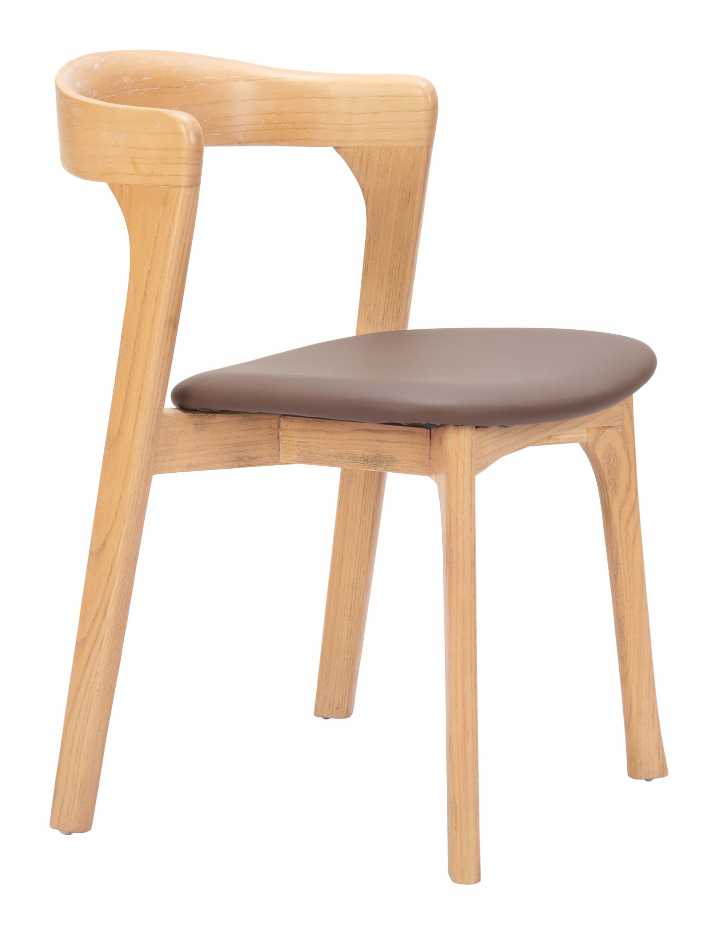 Pioro Dining Chair (Set of 2) Brown & Natural style shot 2