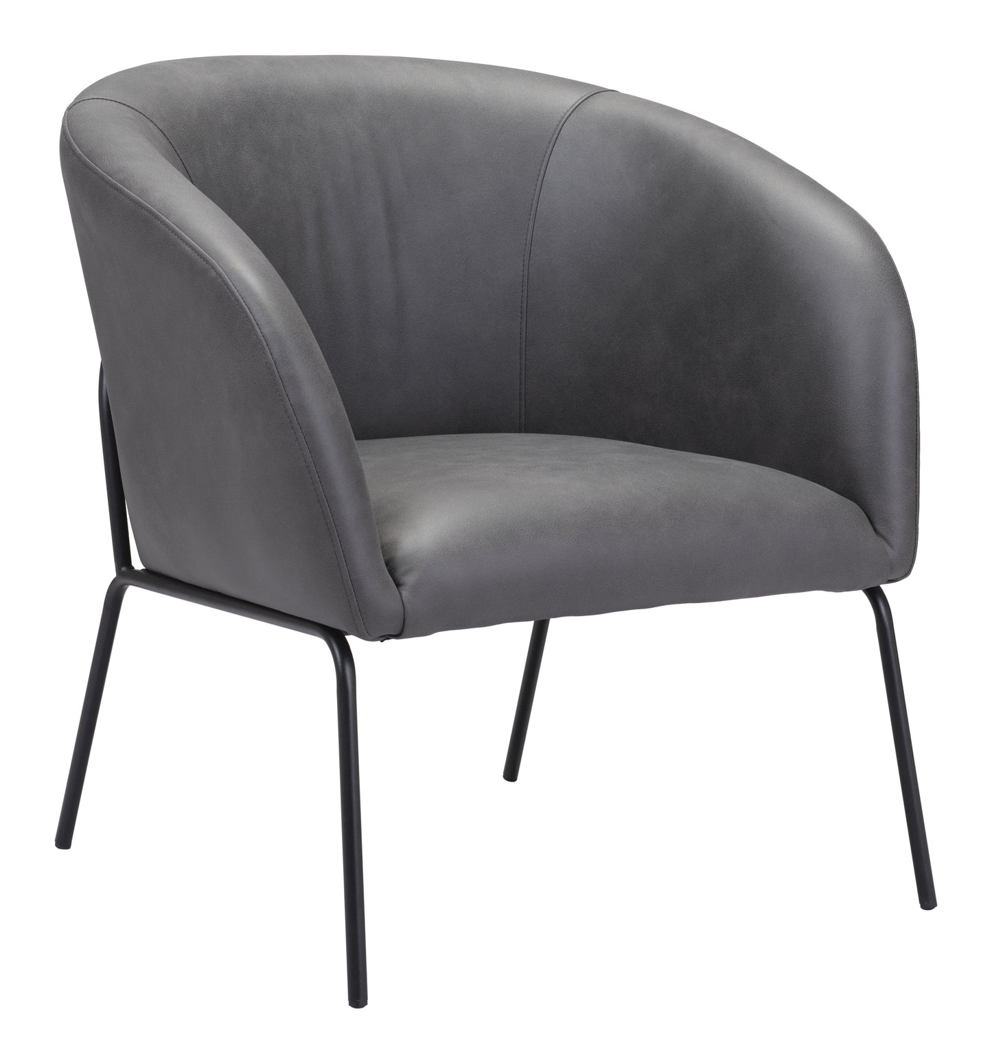 Quinten Accent Chair Vintage Gray style shot 2