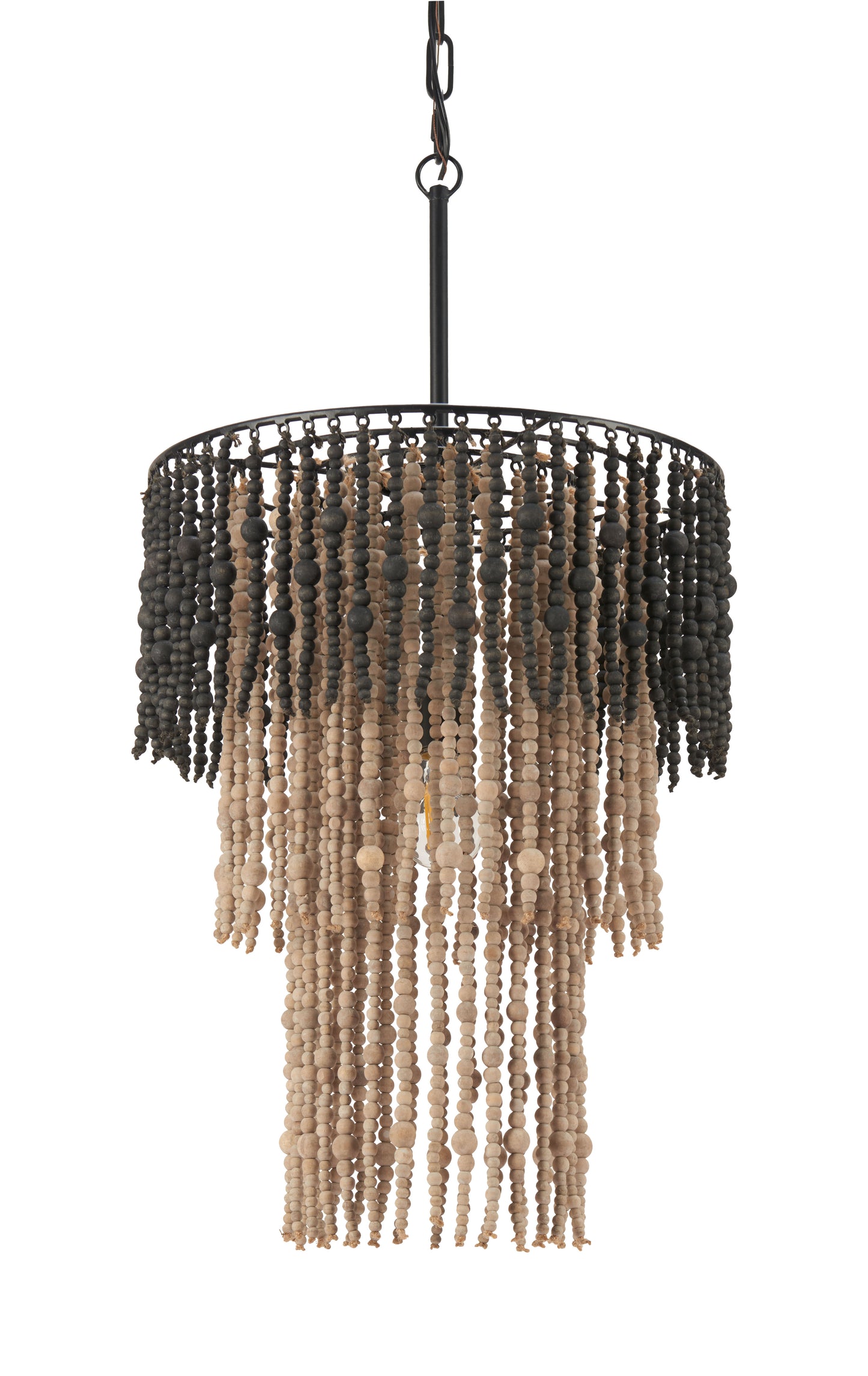 Bizu Ceiling Lamp Black & Beige style shot 2