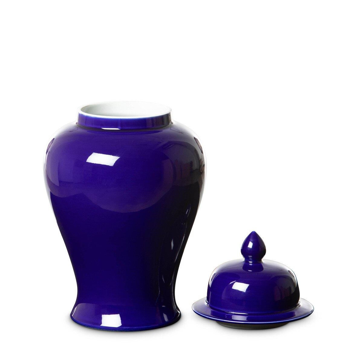 Imperial Ceramic Ginger Jar, Indigo, Small style shot 2