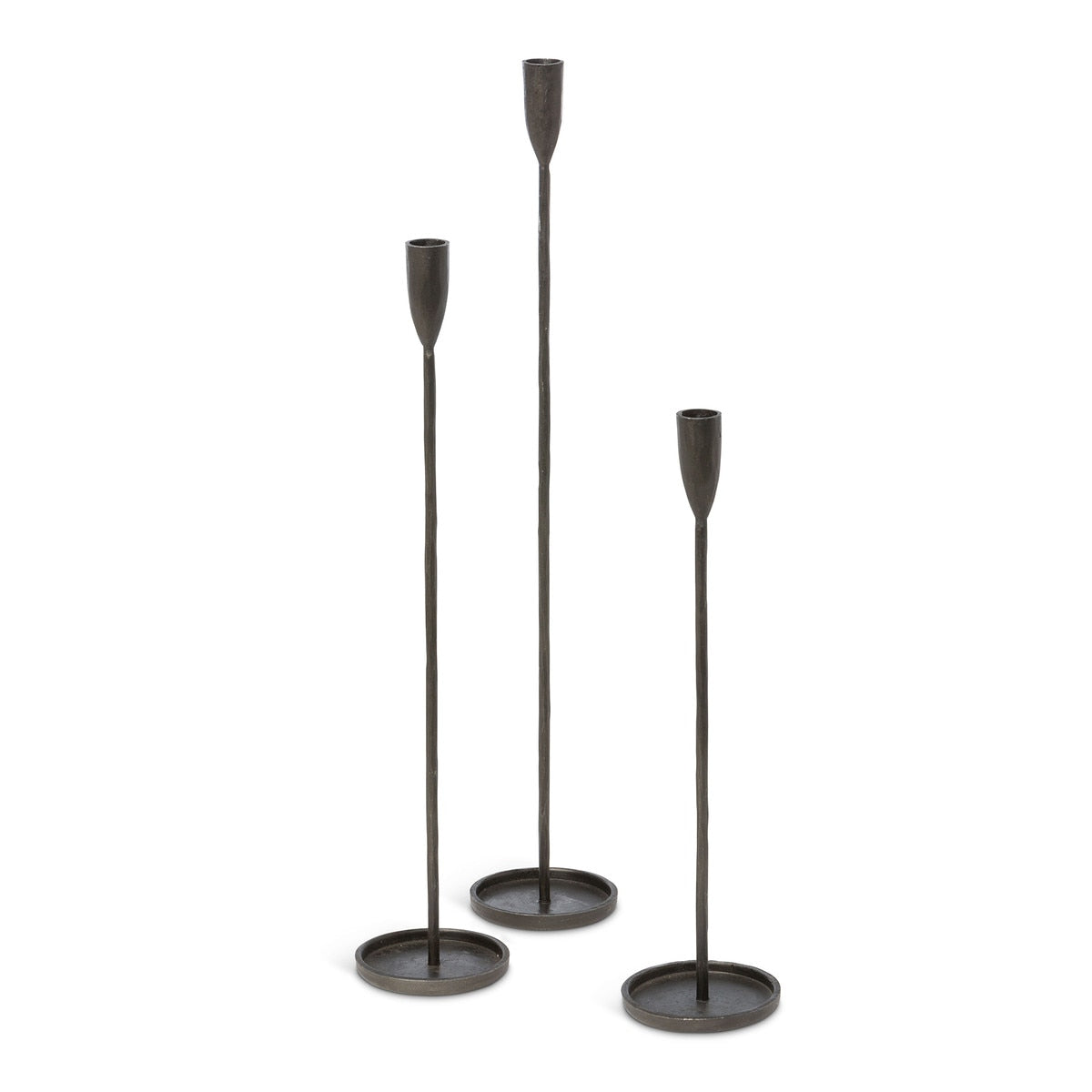 Primitive Iron Taper Holders, Set of 3 style shot 1