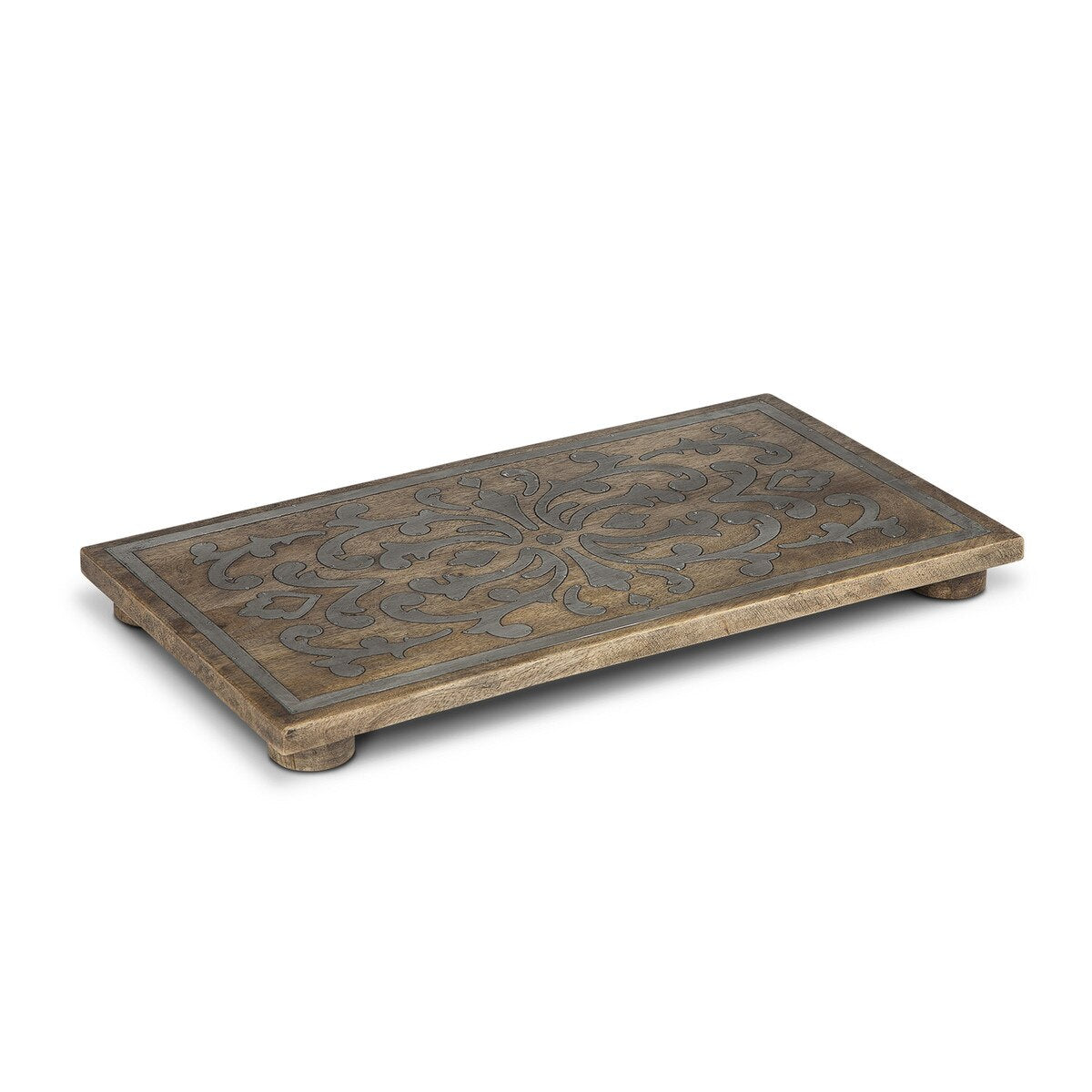 Heritage Inlay Wood Rectangle Trivet style shot 1