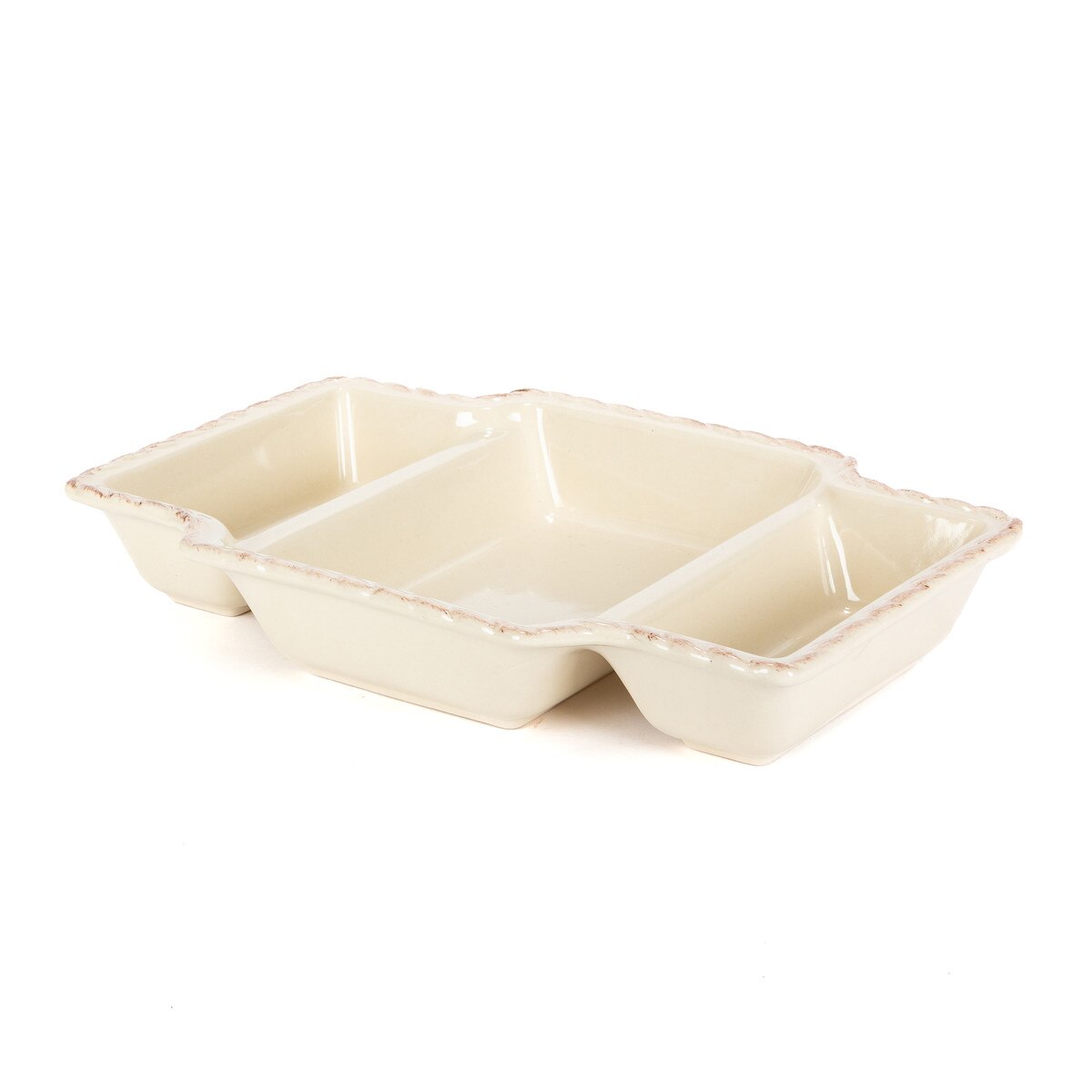 Acanthus Stoneware Serving Dish style shot 2