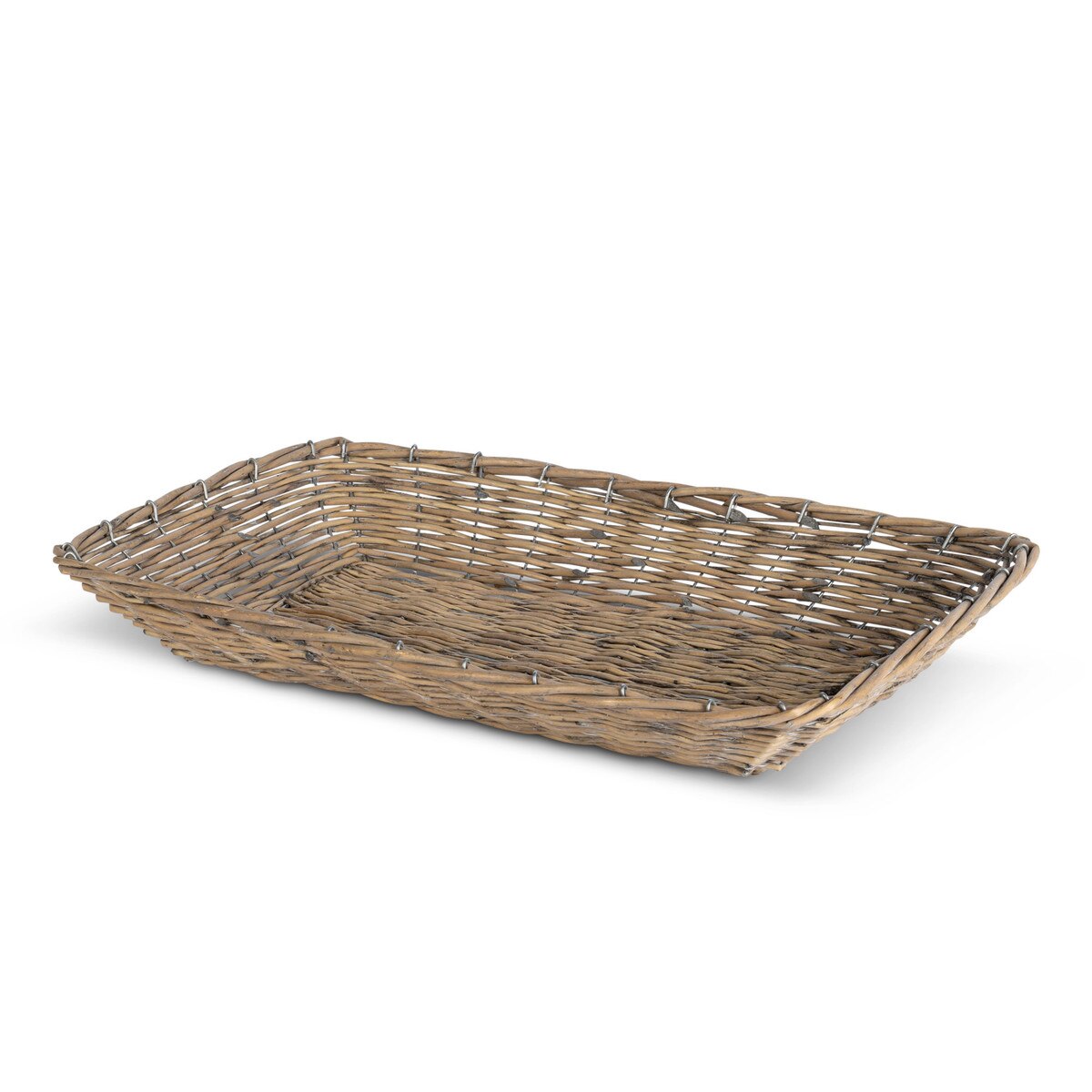 Woven Willow Trays, Set of 2 style shot 2