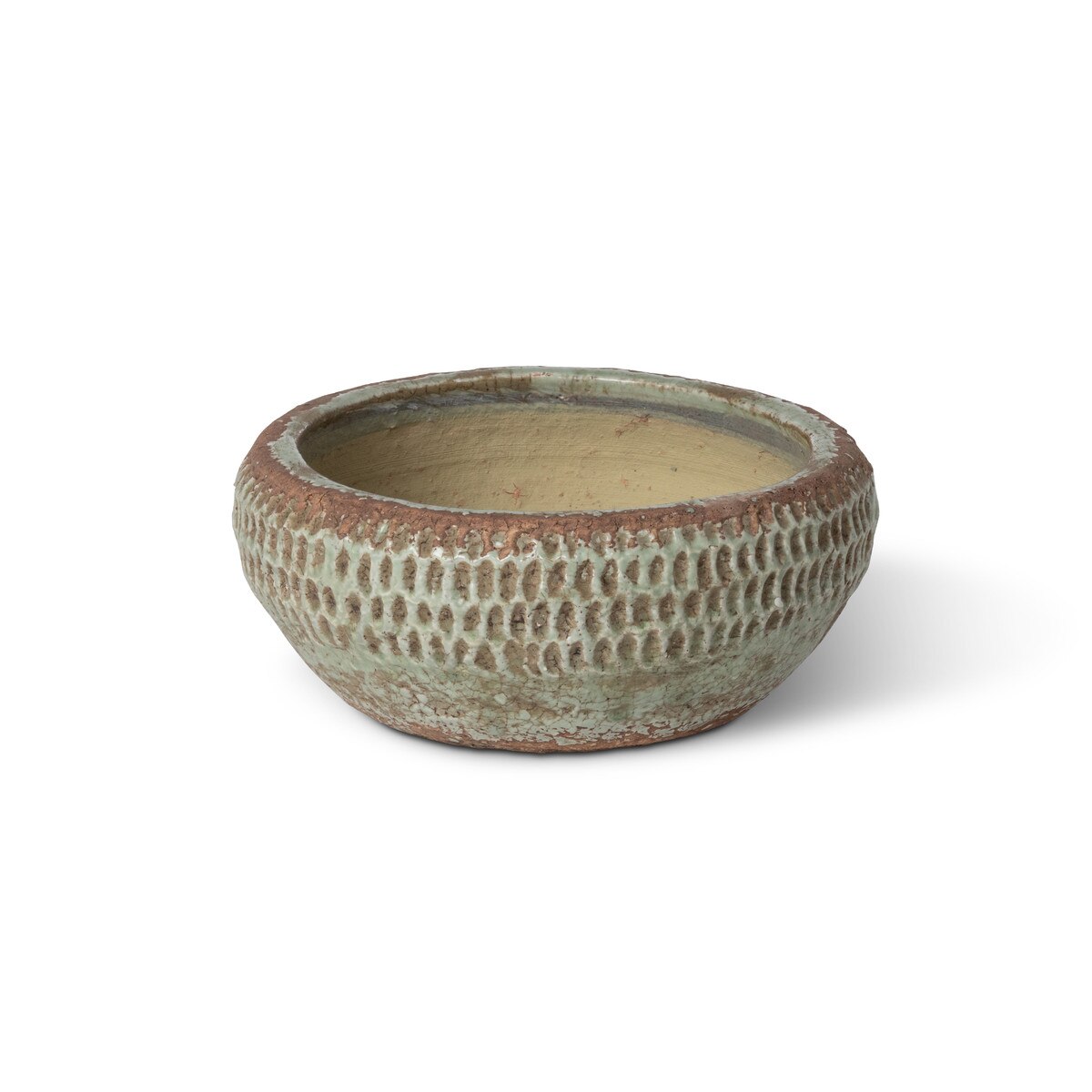 Yuma Pattern Low Ceramic Bowl, Small style shot 1