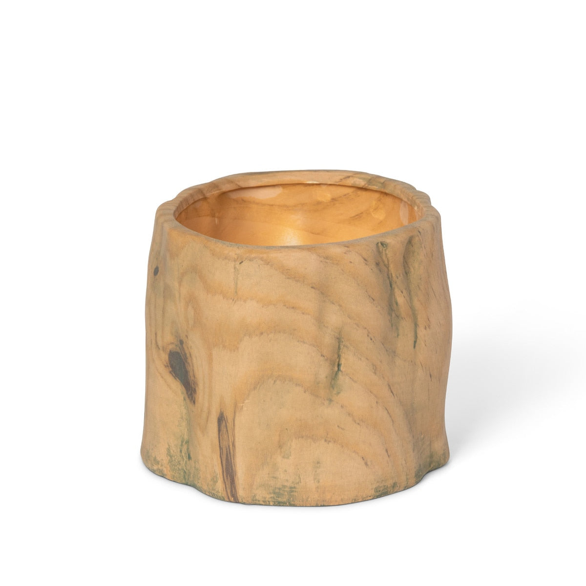 Faux Bois Garden Forest Pot, 5" style shot 1