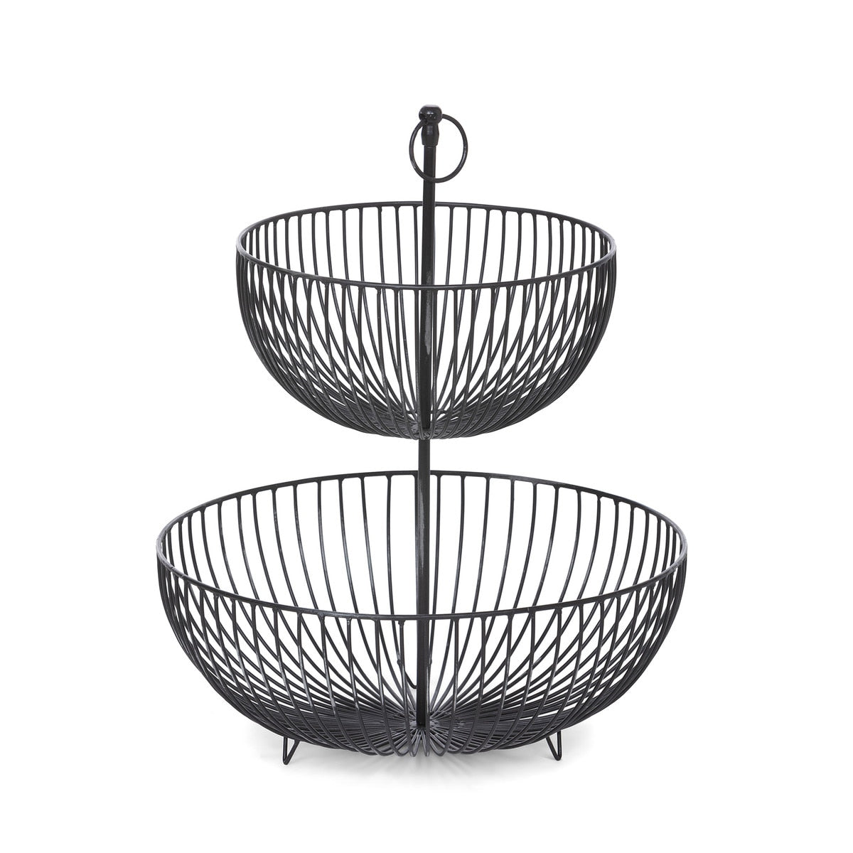 2-Tiered Iron Display Basket style shot 1