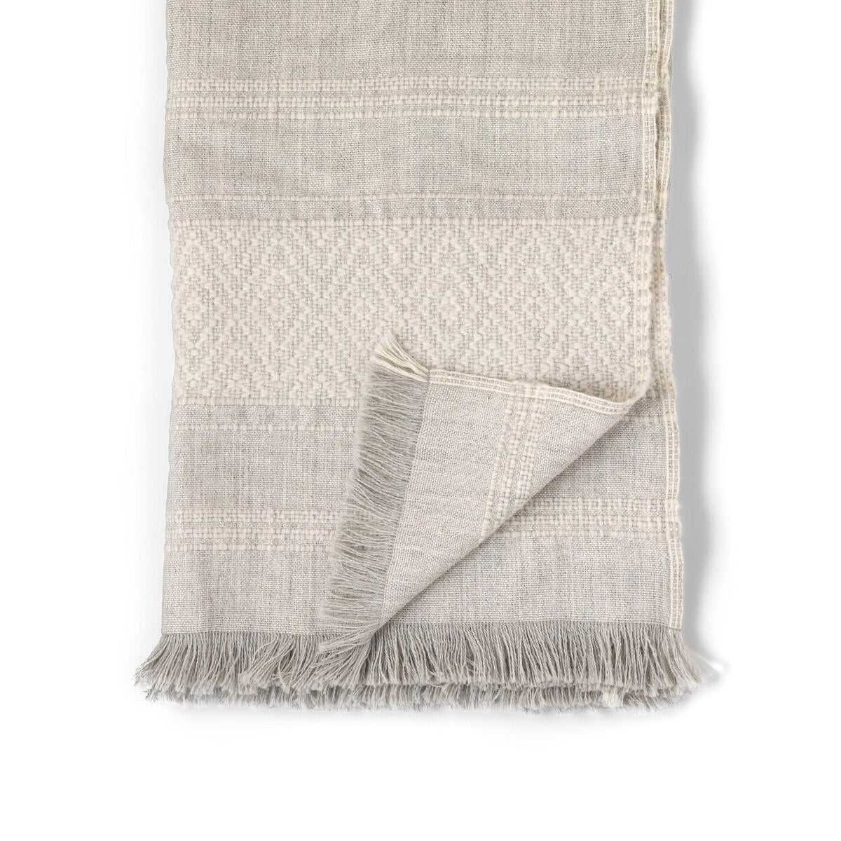 Diamond Pattern Alpaca Wool Throw style shot 2