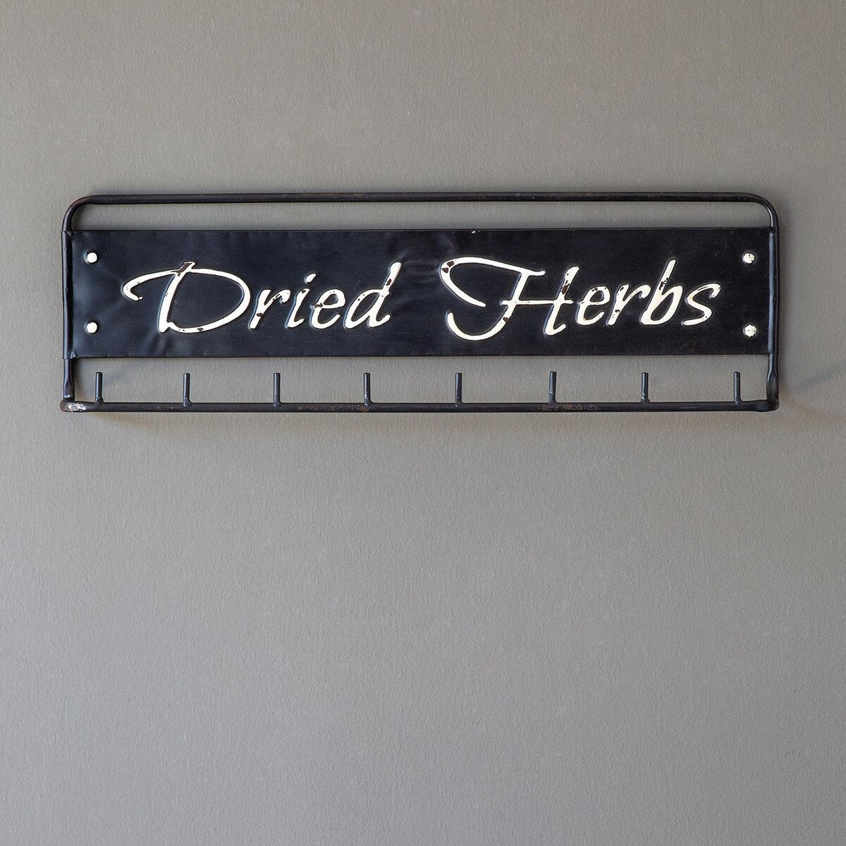 "Dried Herbs" Metal Hanging Rack style shot 2