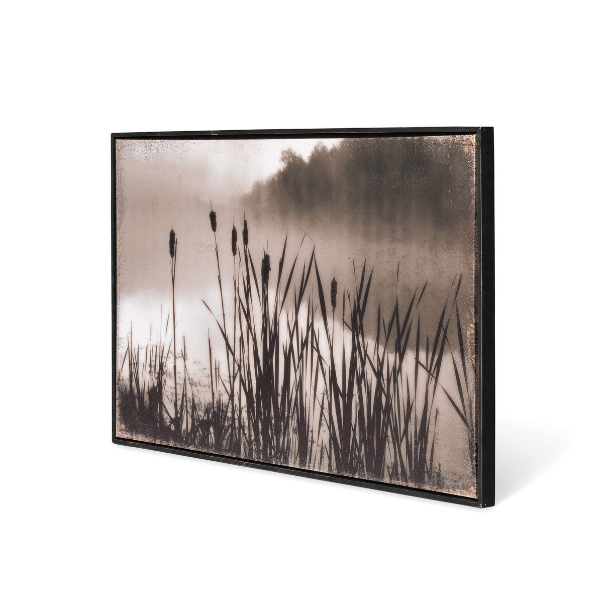 Framed Cattail Print style shot 2