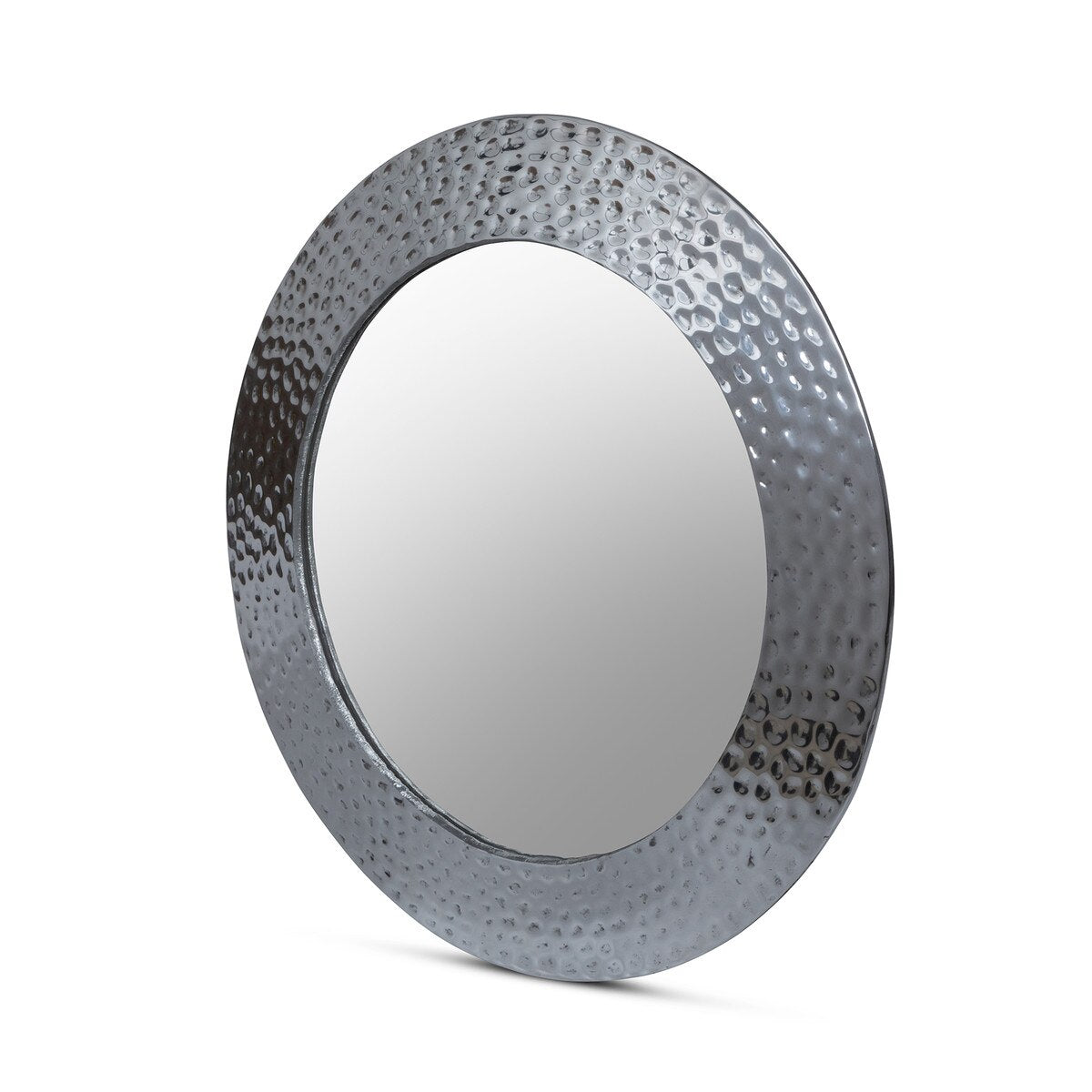 Hammered Pewter Portal Mirror, 24" style shot 2