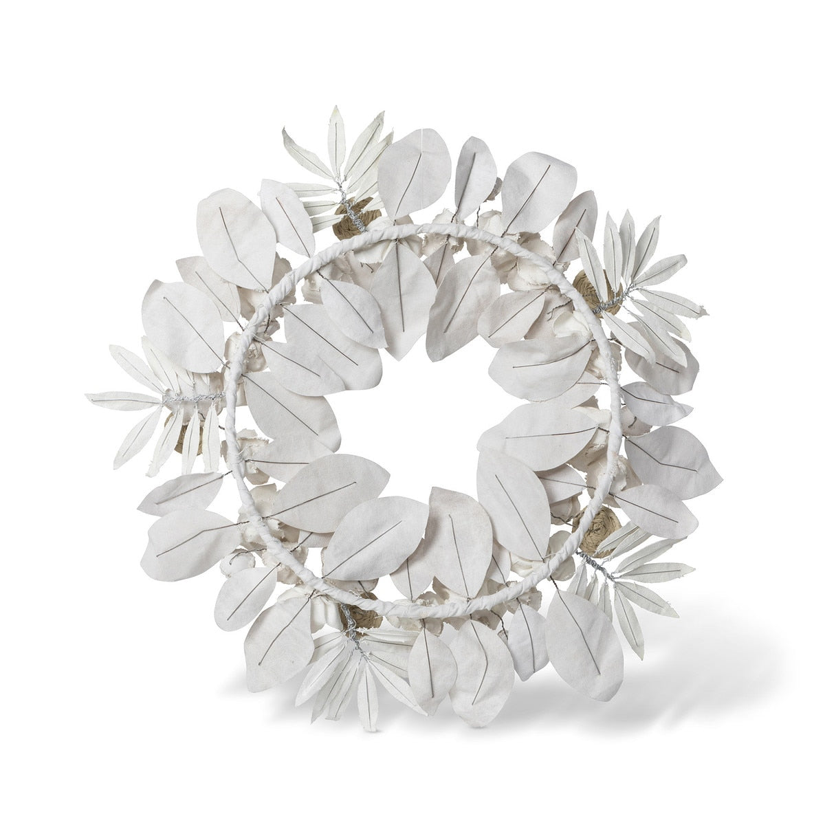 Upcycled Tent Canvas Floral Wreath style shot 2