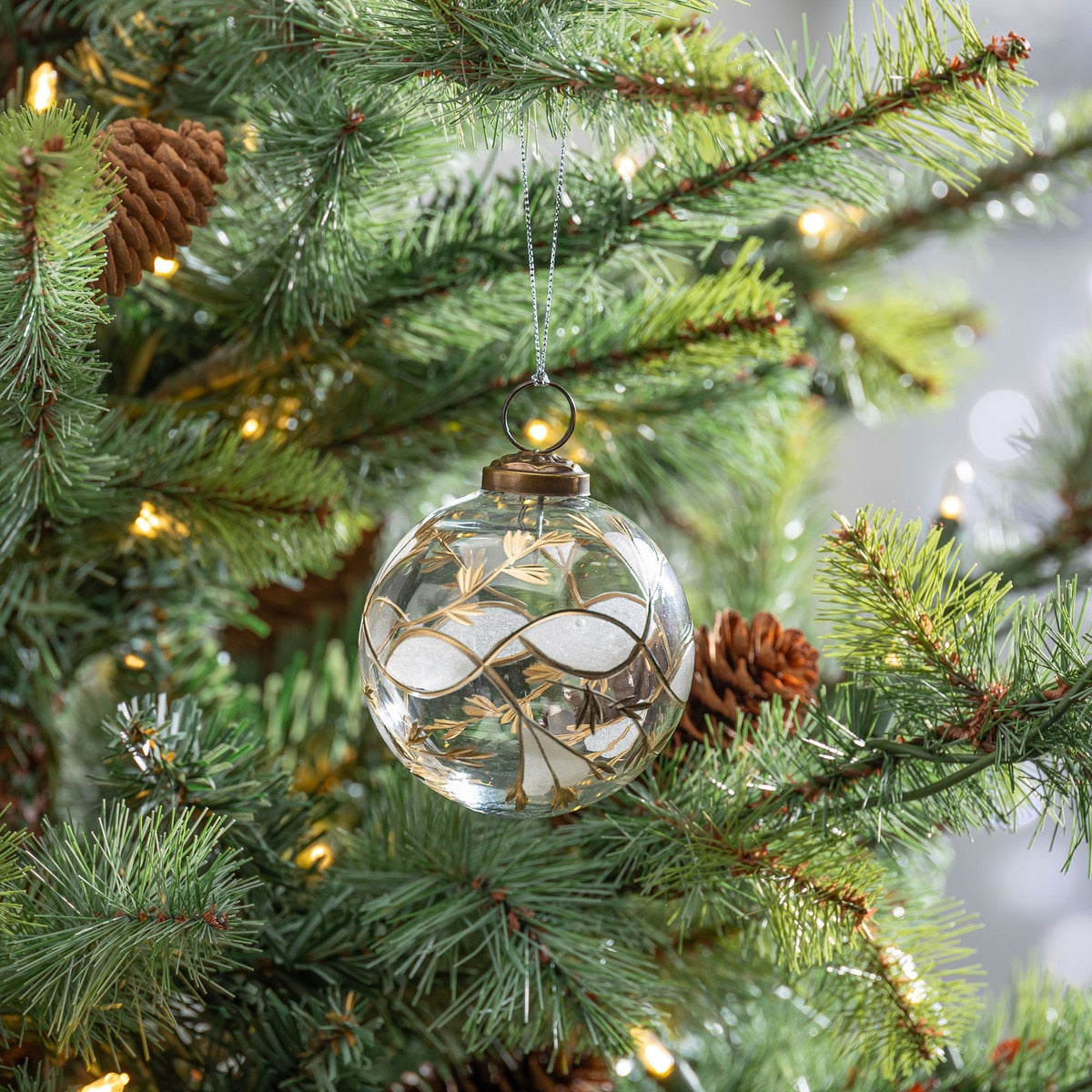 Etched Vintage Vine Ornament style shot 2