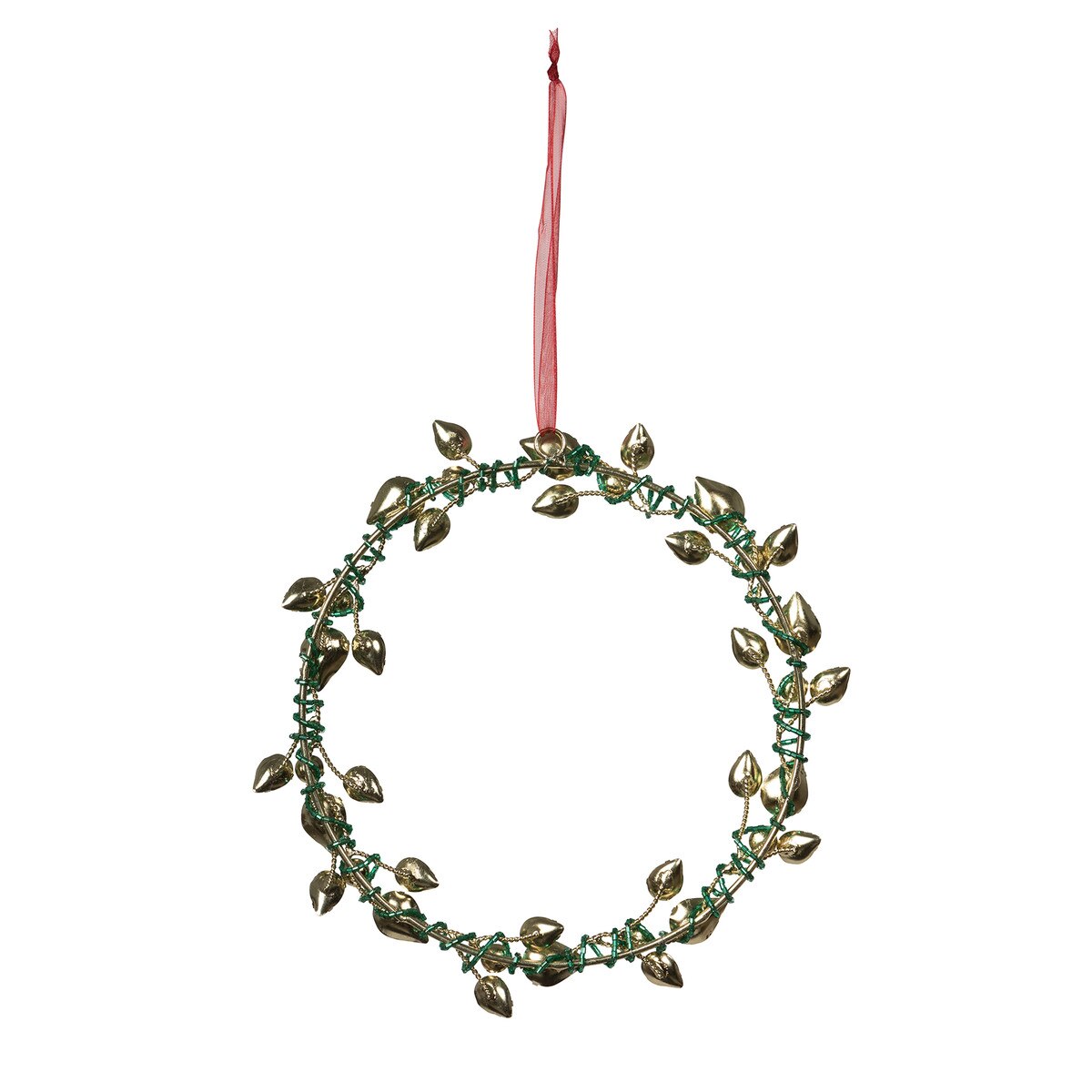 Beaded Vine Wreath Ornament style shot 2