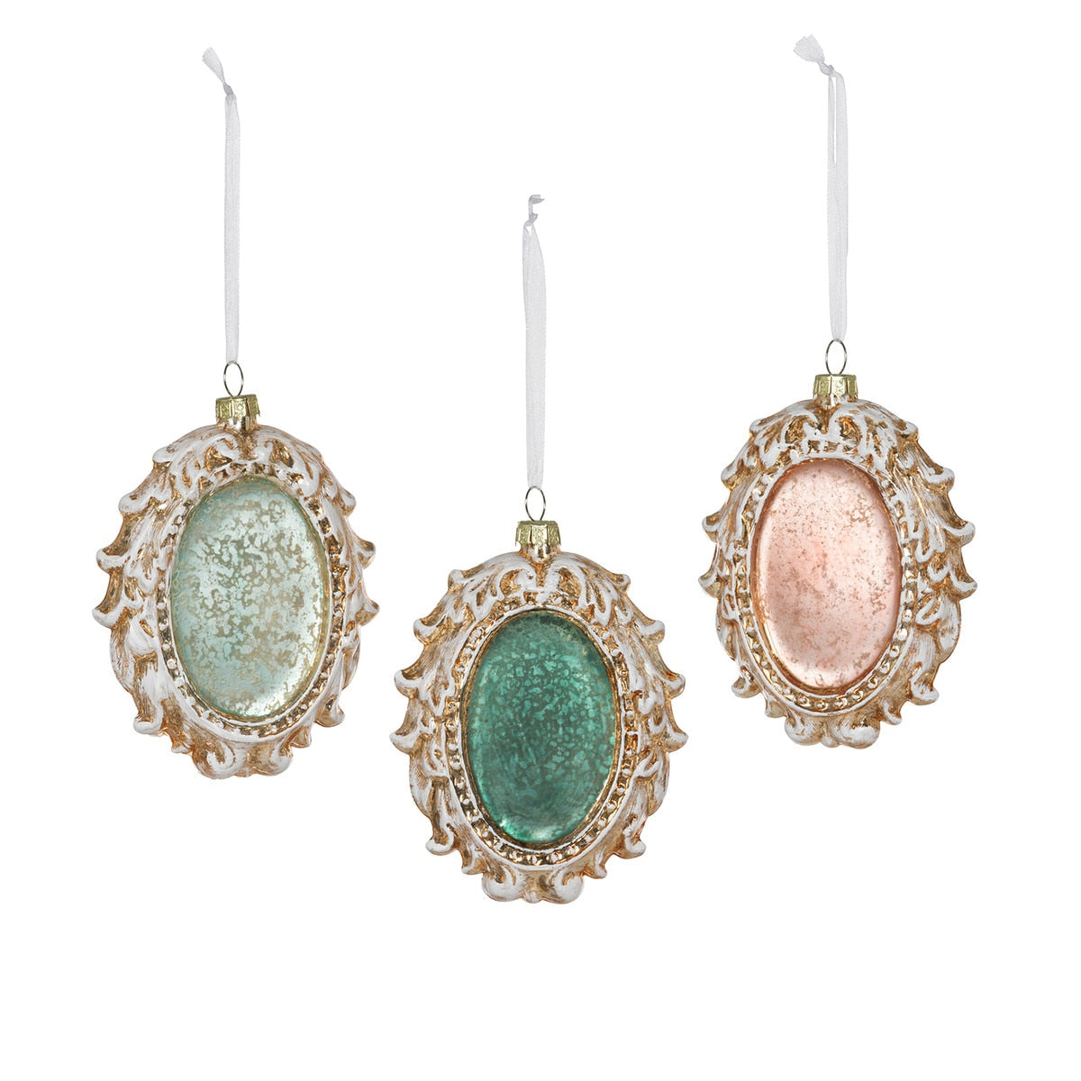 Framed Cameo Glass Ornament, 3 Assorted Styles style shot 2