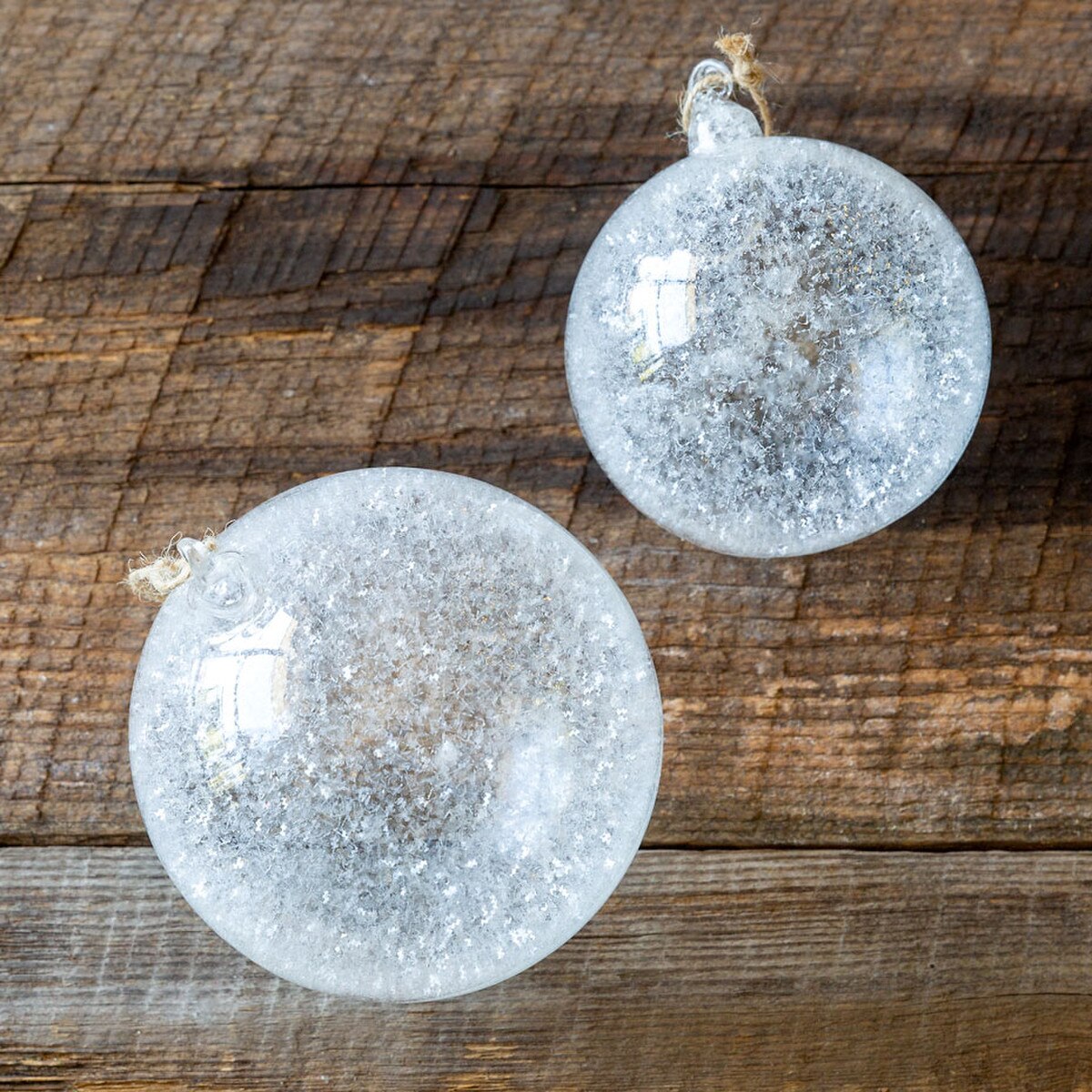 Frosted Glass Ball Ornament, Medium style shot 1