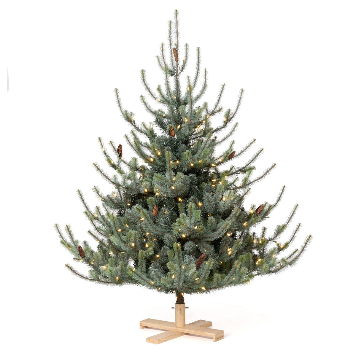 Park Hill Blue Spruce Christmas Tree, 5.5' Tree Lot style shot 2