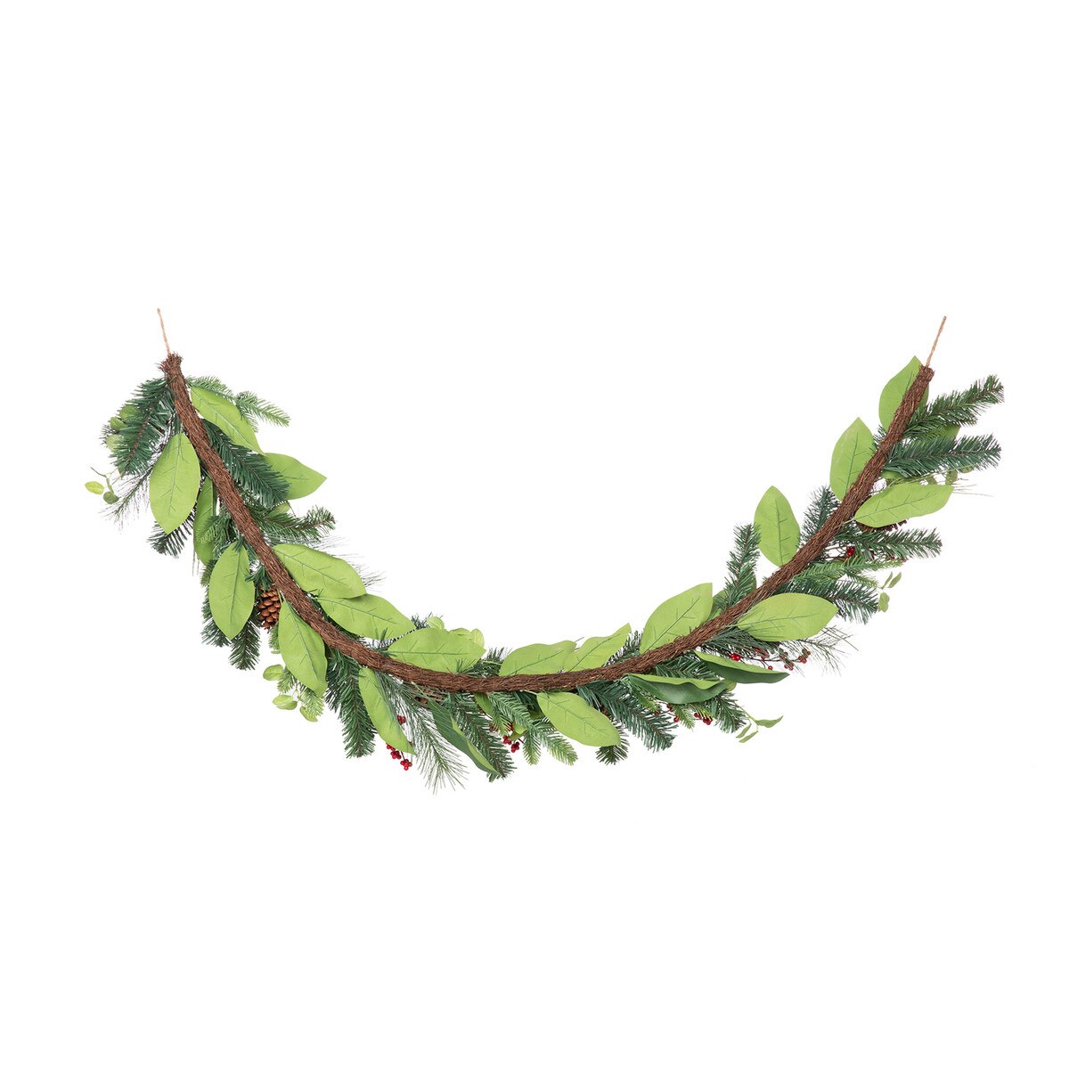 Magnolia Leaf and Winter Foliage Garland style shot 2