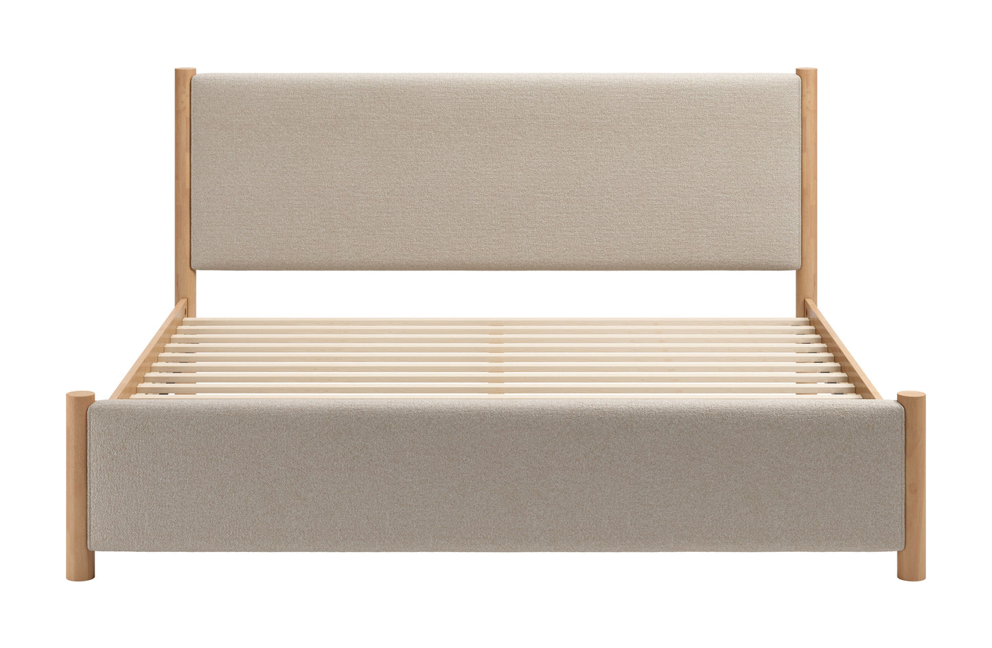 Hadi King Bed Beige & Natural style shot 2