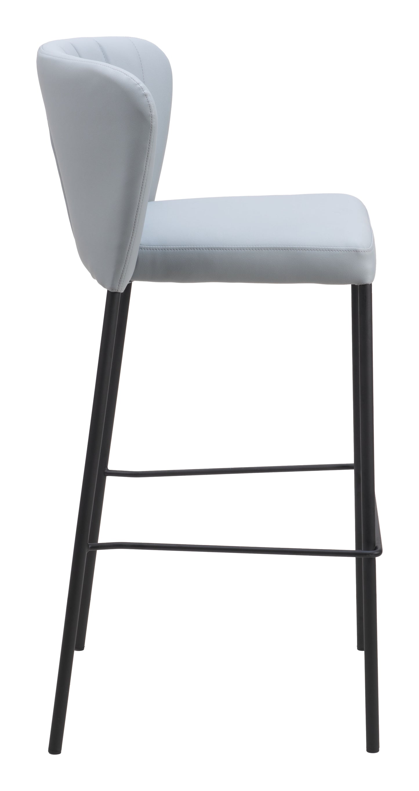 Linz Barstool (Set of 2) Gray style shot 2