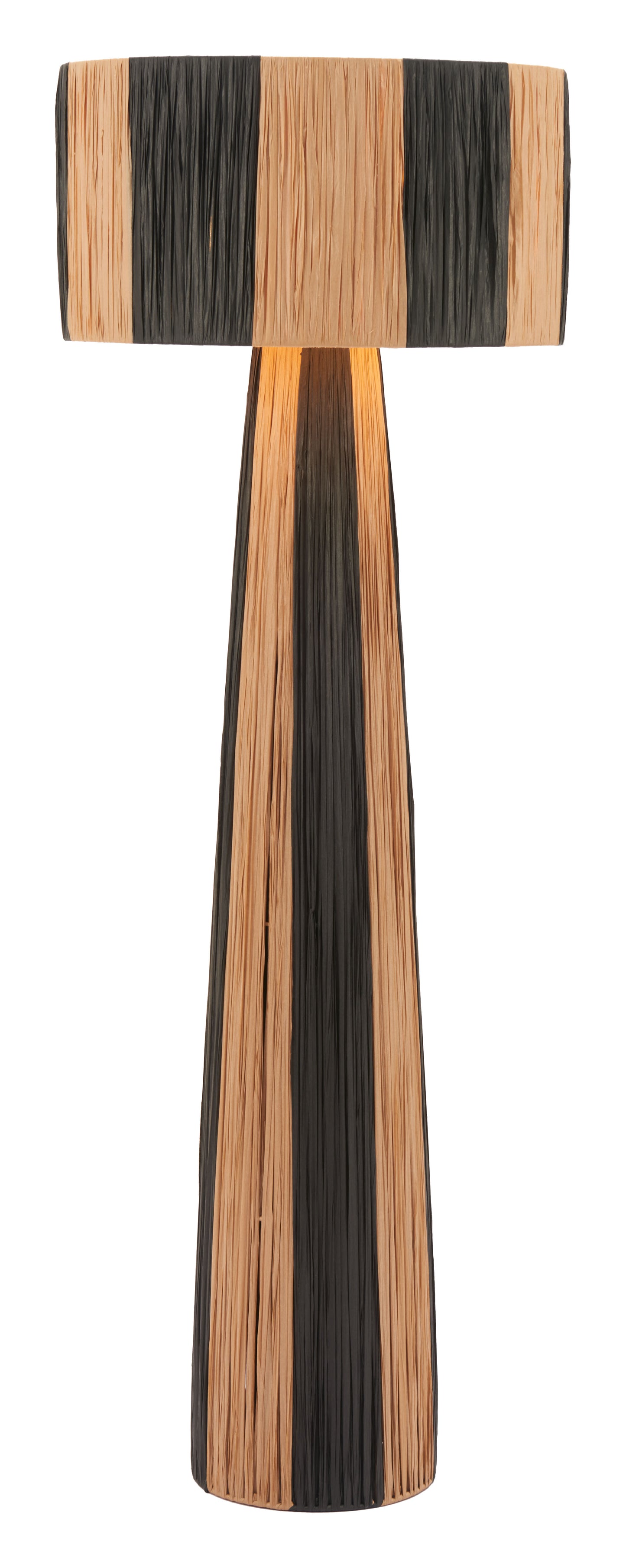 Gala Floor Lamp Black & Natural style shot 2