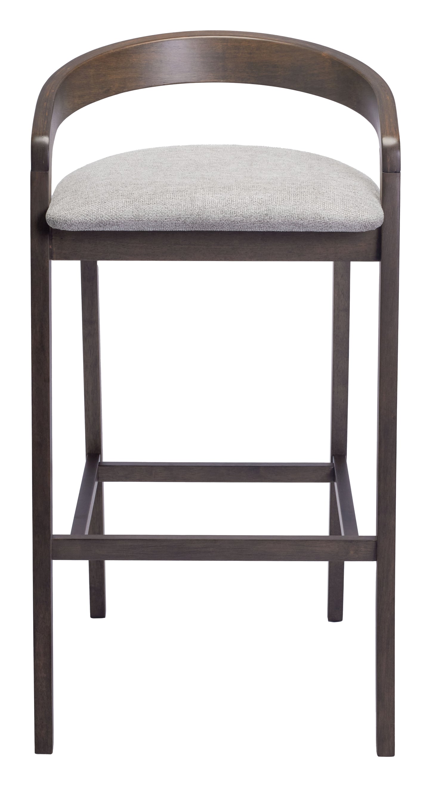 Troy Barstool (Set of 2) Dove Gray & Espresso style shot 2