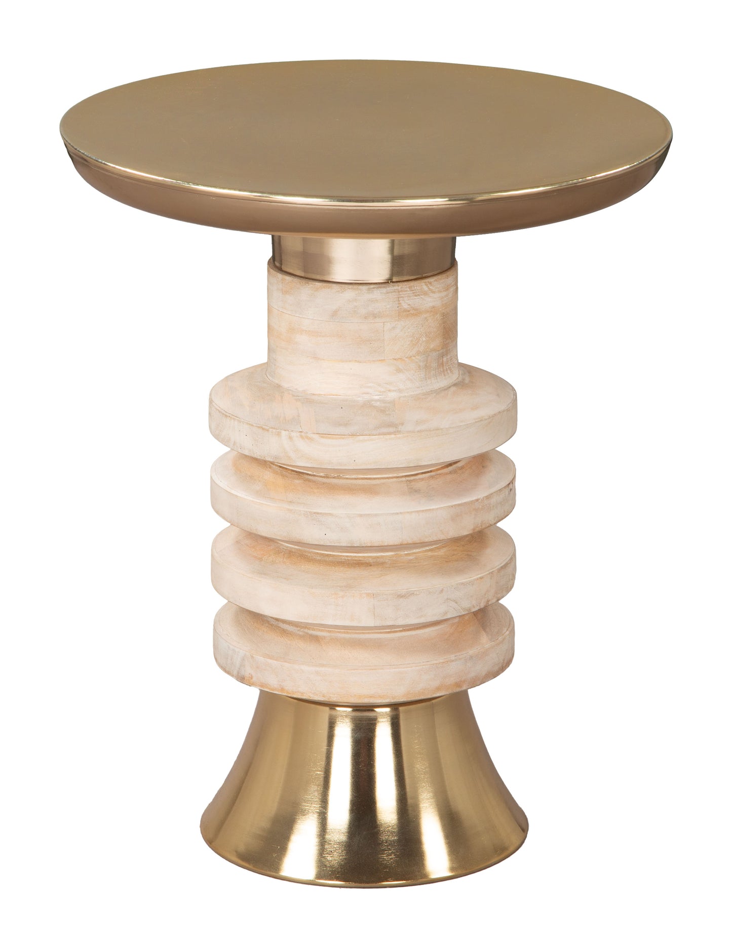 Ringar Side Table Gold & Natural style shot 2
