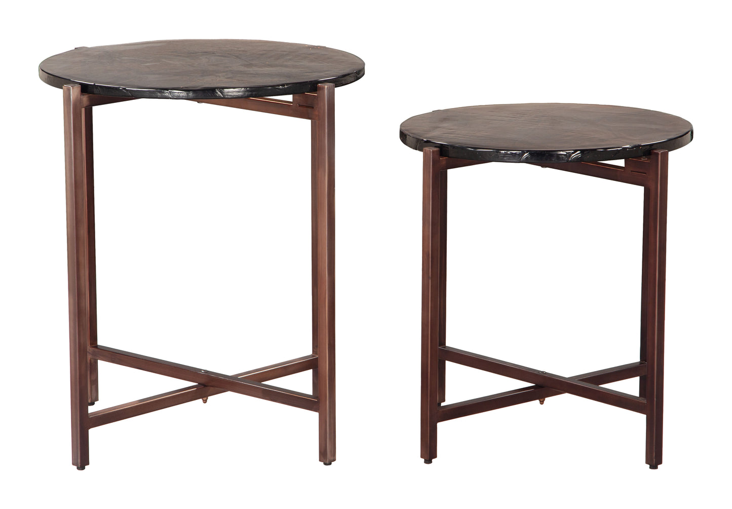 Gema Coffee Table Set (2-Piece) Bronze style shot 2