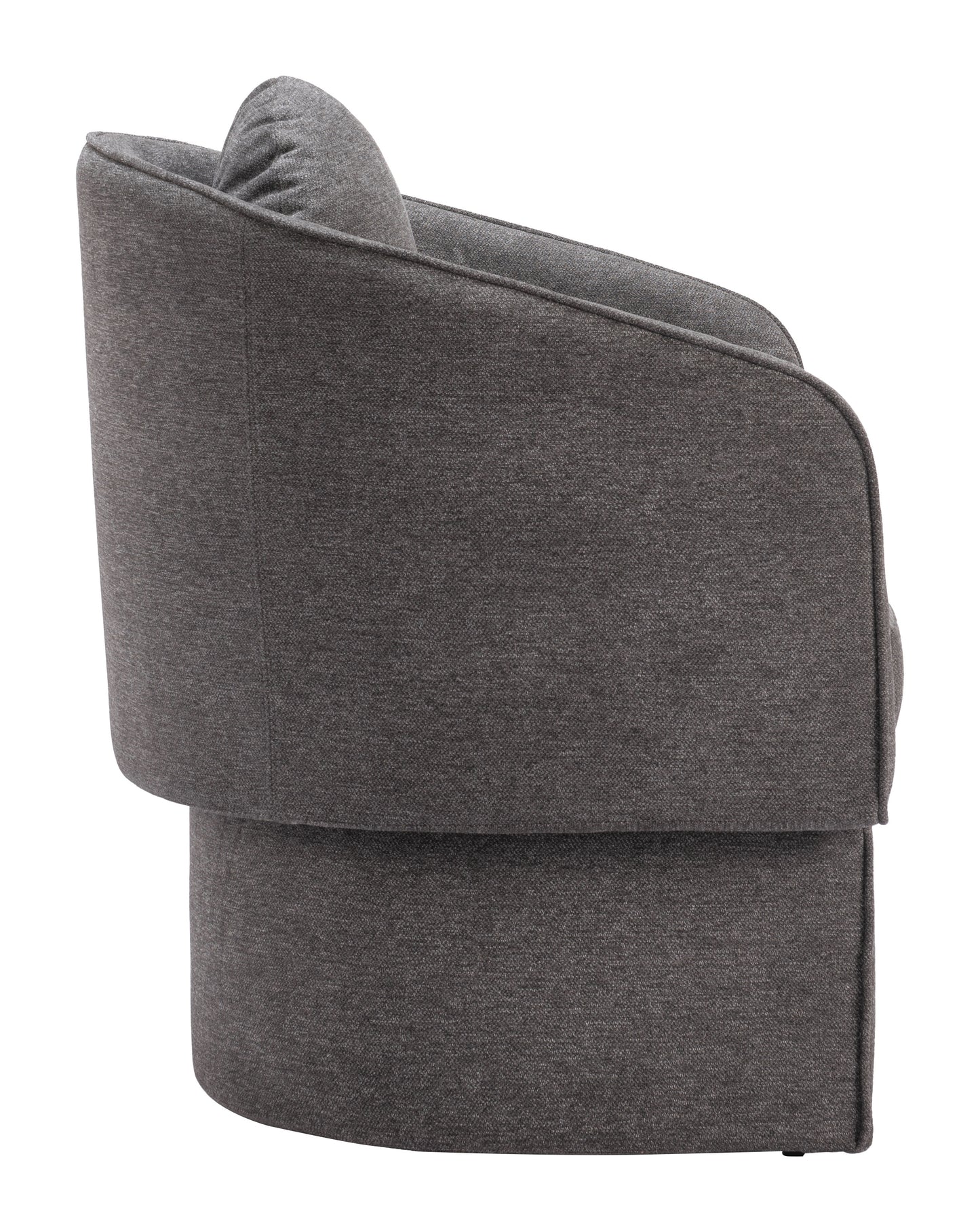 Olya Accent Chair Truffle Gray style shot 2
