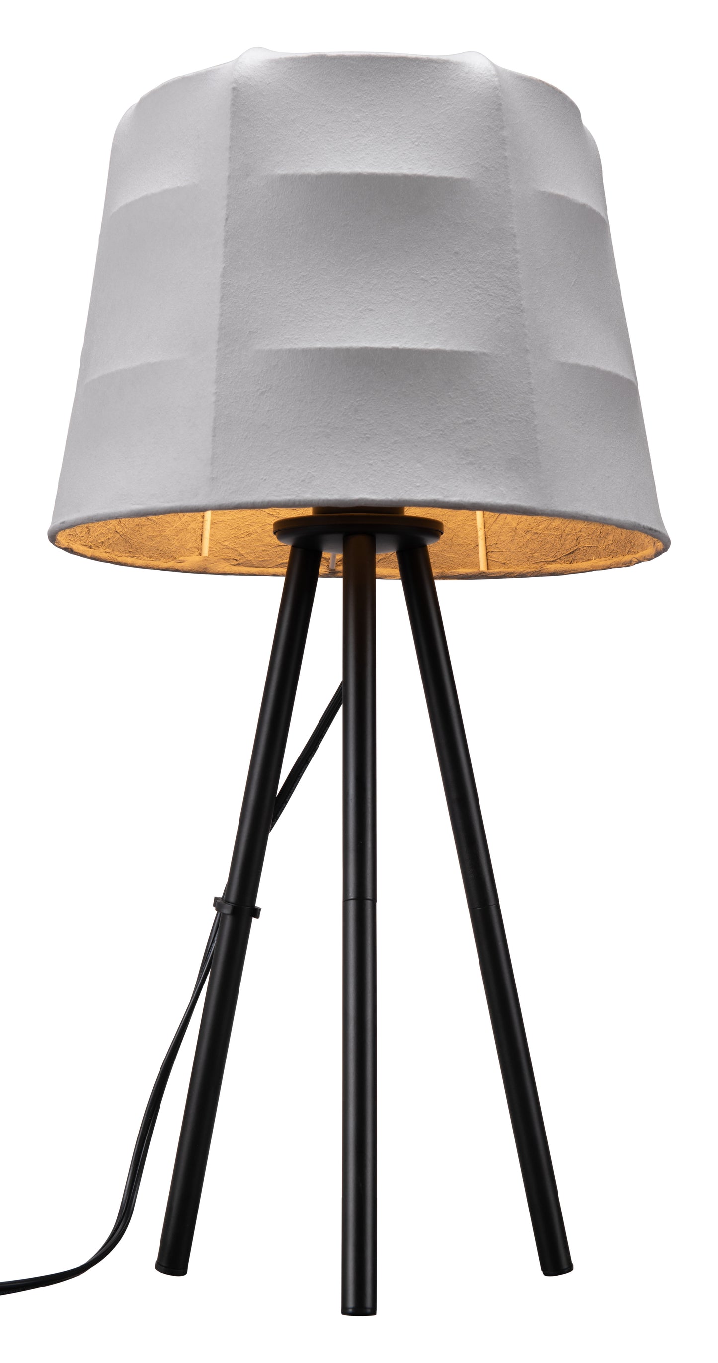 Mozzi Table Lamp Gray & Black style shot 2
