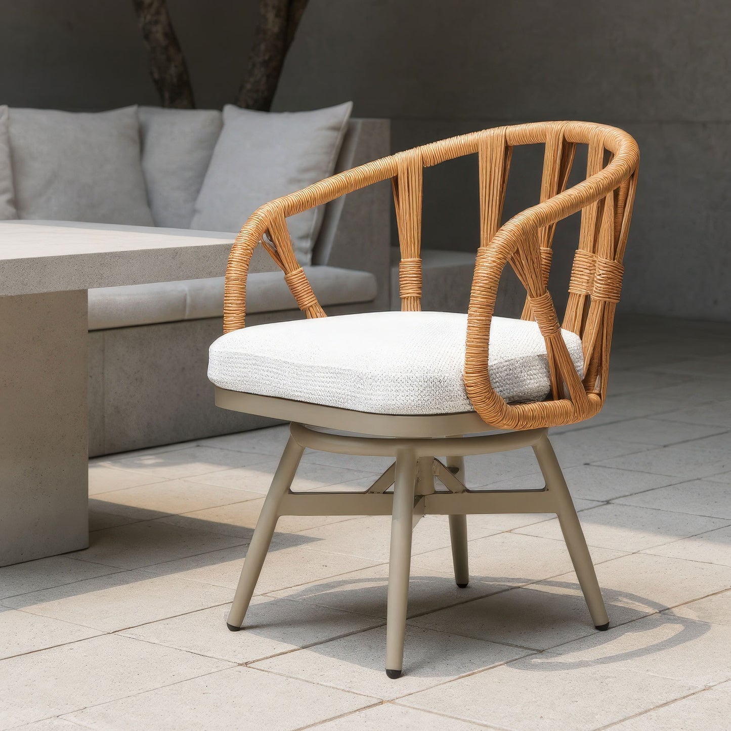 Safal Swivel Dining Chair Multicolor style shot 2