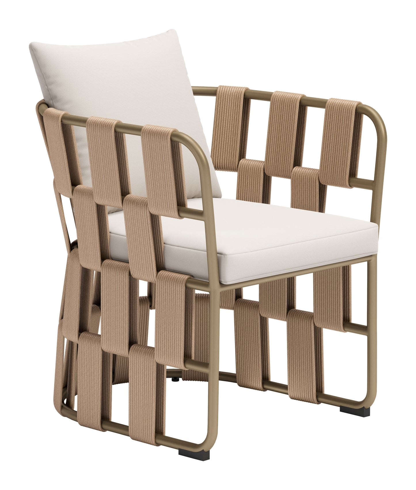 Quadrat Dining Chair White style shot 2