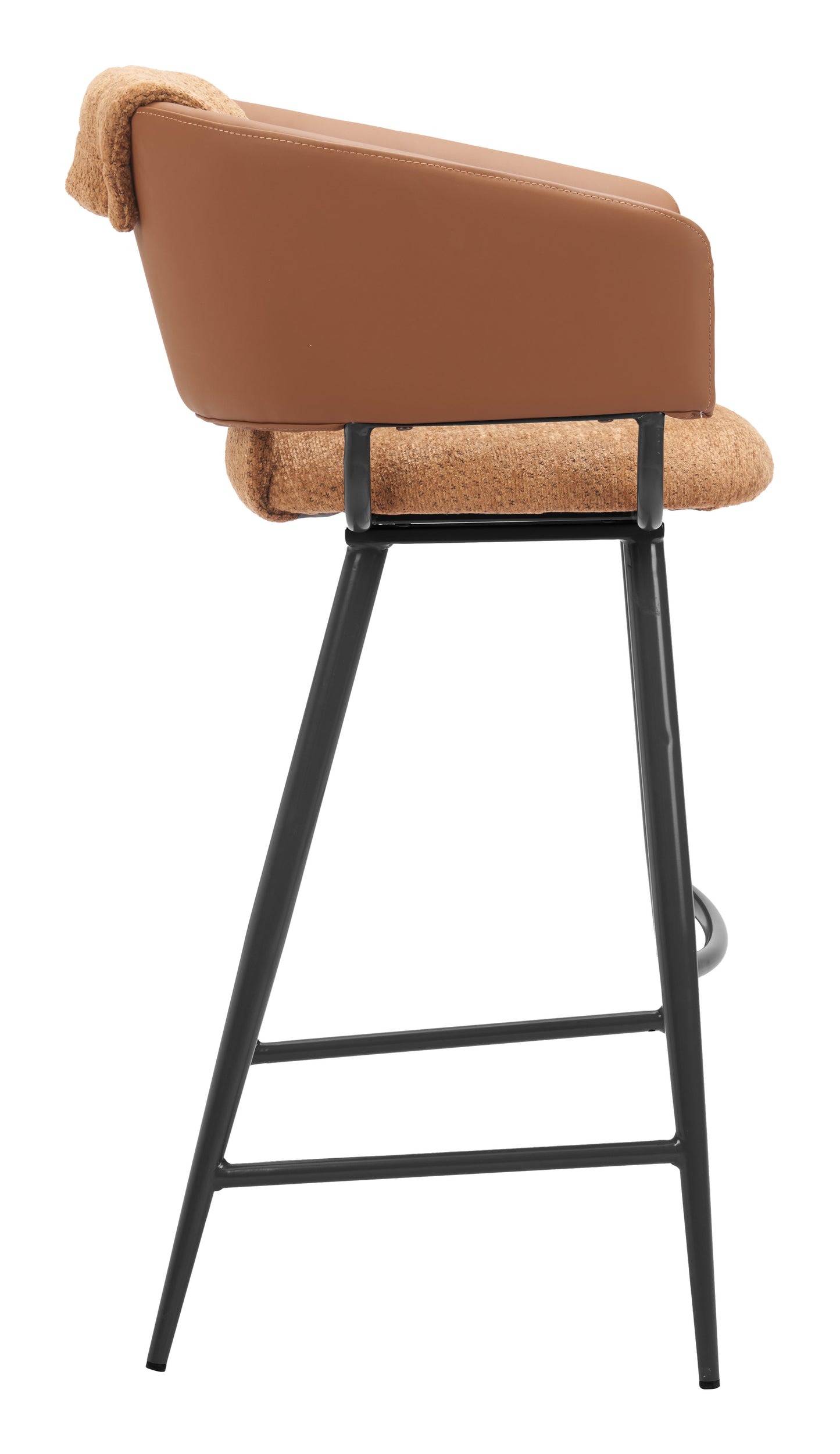 Juno Barstool (Set of 2) Brown style shot 2