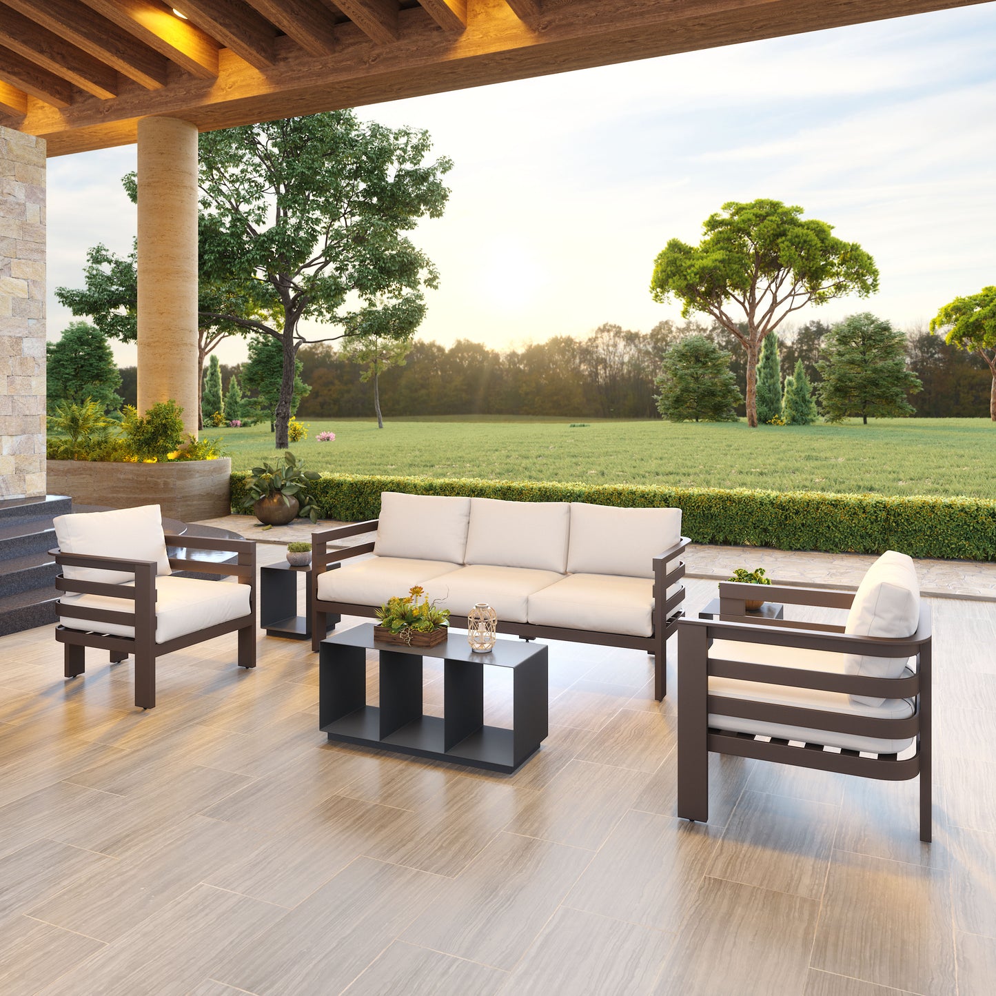 Bal Harbor Armchair White style shot 2